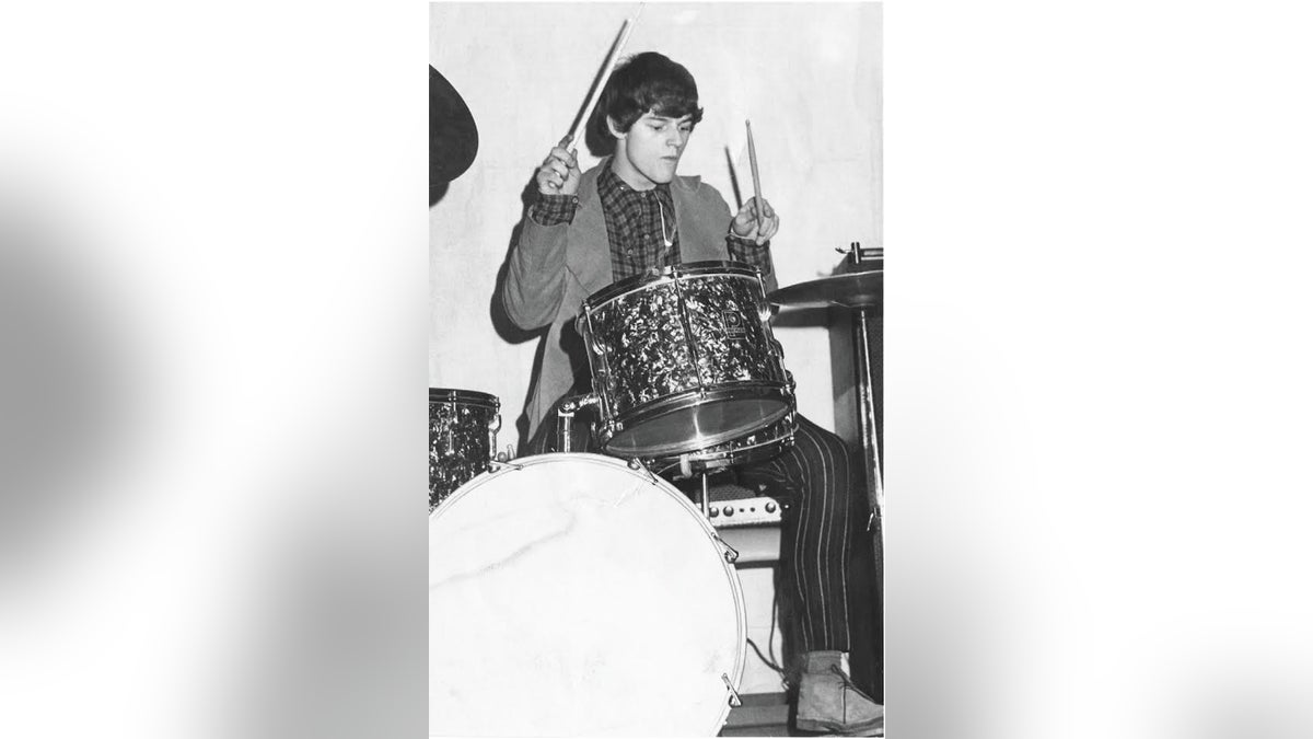 Young Woody drumming.Courtesy of the author