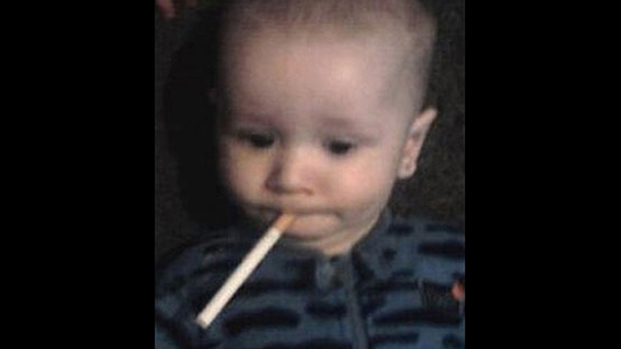 baby smoking a cigarette Facebook Denies Removing Pic of With Chain-smoking toddler kicks habit -