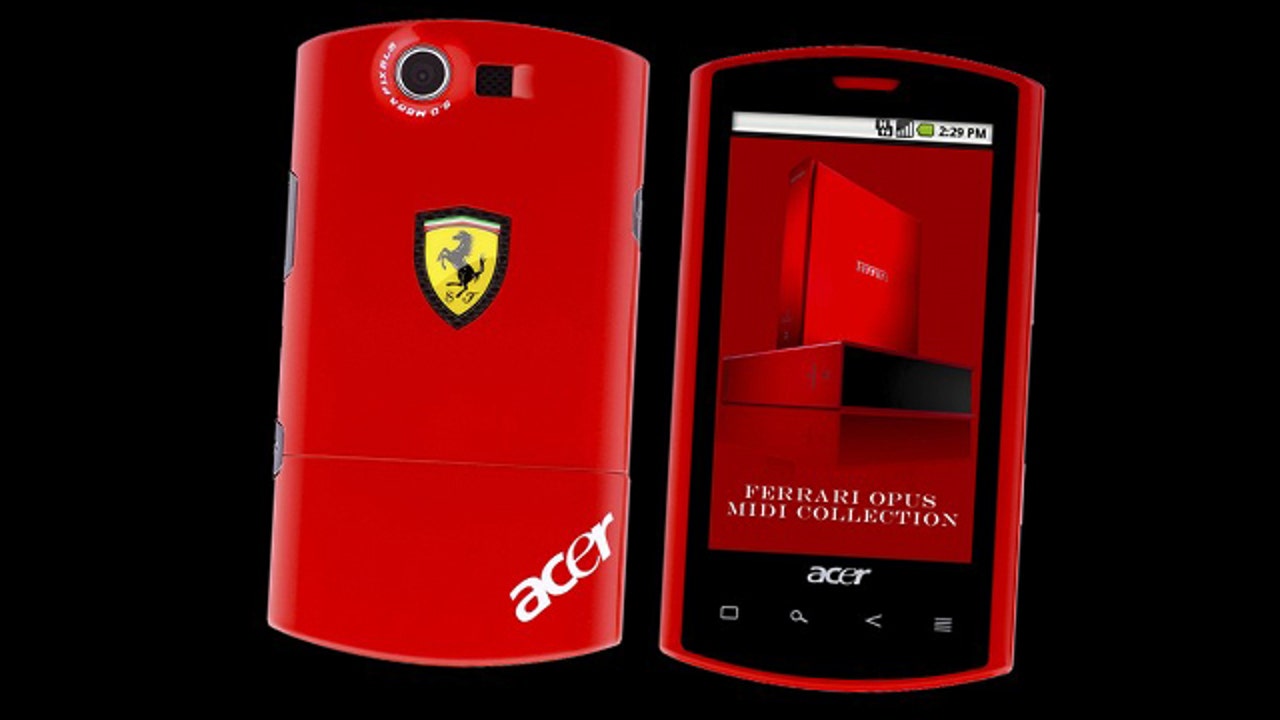 acer liquid e ferrari special edition Ultimate Bling: Meet the Ferrari Smartphone