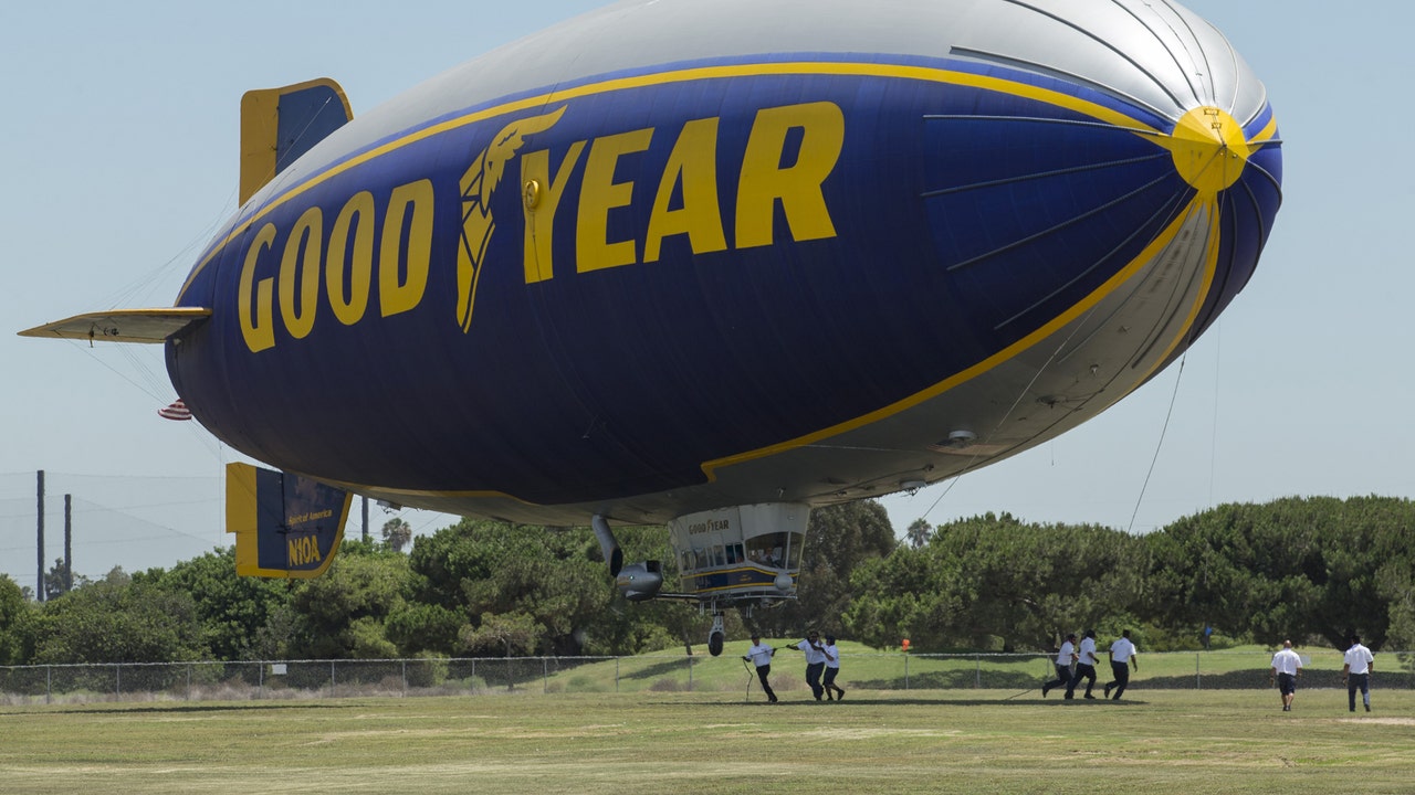 Goodyear deflates blimp, but keeps familiar form in flight | Fox News