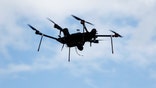 An Airspace Systems Interceptor autonomous aerial drone flies during a product demonstration in Castro Valley, California March 6, 2017. Picture taken March 6, 2017.     REUTERS/Stephen Lam - RC1A7FAE5DA0