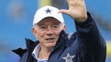 ORCHARD PARK, NY - DECEMBER 27: Dallas Cowboys owner Jerry Jones waves to the fans during warm ups prior to the game against the Buffalo Bills at Ralph Wilson Stadium on December 27, 2015 in Orchard Park, New York. (Photo by Jerome Davis/Getty Images)