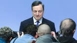 President of the European Central Bank Mario Draghi poses for photographers prior to a news conference in Frankfurt, Germany, Thursday, March 9, 2017, following a meeting of the ECB governing council. (AP Photo/Michael Probst)