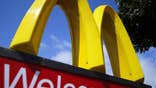 A McDonald's restaurant sign is seen at a McDonald's restaurant in Del Mar, California April 16, 2013. REUTERS/Mike Blake