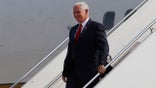 U.S. Vice President Mike Pence arrives to Jorge Chavez international airport in Lima, Peru, Friday, April 13, 2018. Pence is in Lima to attend the Americas Summit. (AP Photo/Karel Navarro)