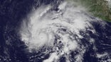 Hurricane Sandra is seen in a NOAA image taken from the GOES East satellite off the coast of Mexico at 12:45 ET (17:45 GMT) November 25, 2015. Hurricane Sandra strengthened to a Category 4 storm early on Thursday, the strongest recorded in the eastern Pacific Ocean this late in the year, as it headed toward Mexico's coast, the U.S. National Hurricane Center said. Picture taken November 25, 2015. REUTERS/NOAA/Handout via Reuters  THIS IMAGE HAS BEEN SUPPLIED BY A THIRD PARTY. IT IS DISTRIBUTED, EXACTLY AS RECEIVED BY REUTERS, AS A SERVICE TO CLIENTS. FOR EDITORIAL USE ONLY. NOT FOR SALE FOR MARKETING OR ADVERTISING CAMPAIGNS - RTX1VZDS
