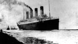 The Titanic departs Southampton, England on April 10, 1912.