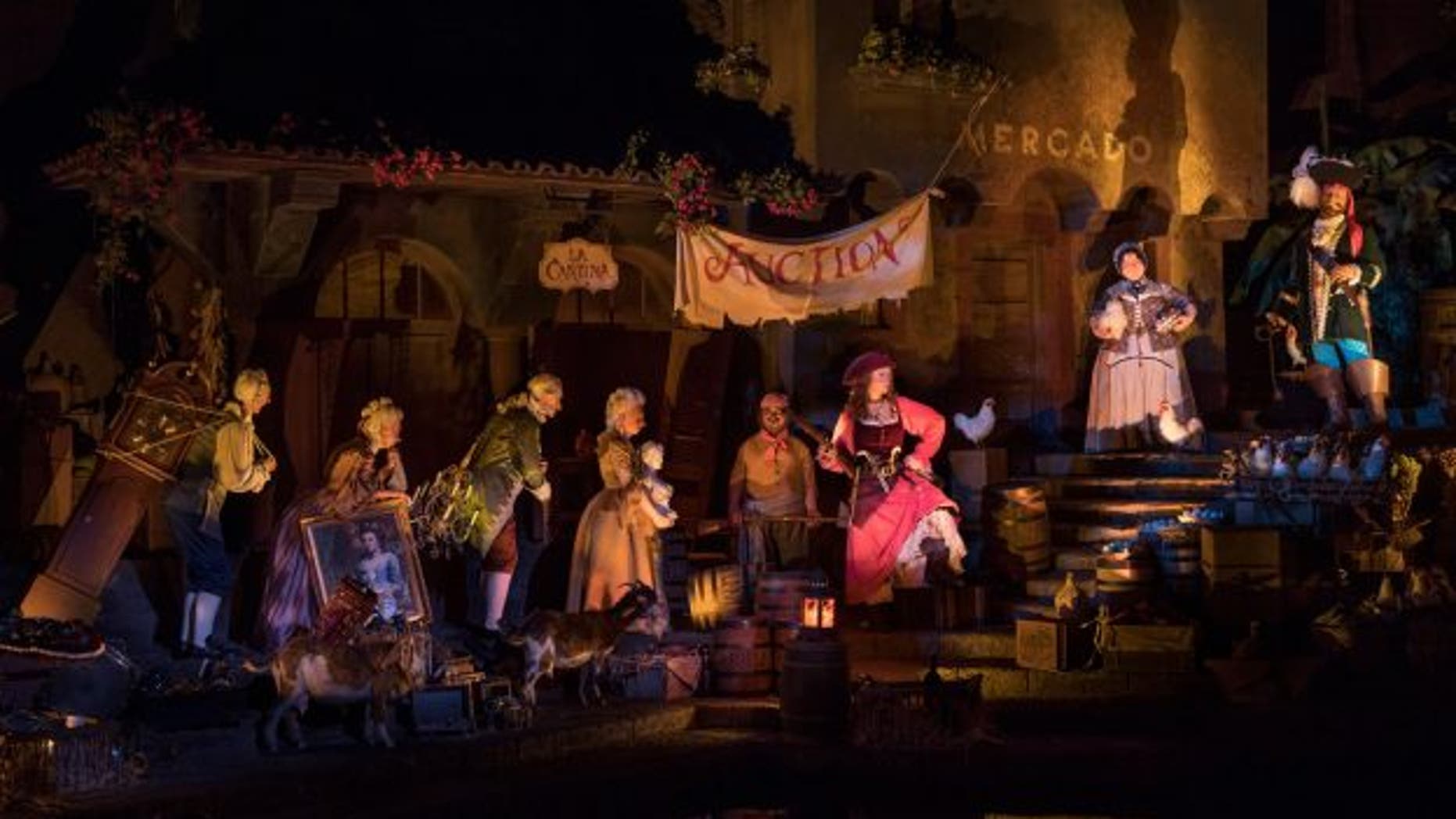 Disney World's redesigned 'Pirates of the Caribbean' attraction re-casts the animatronic 'wench' as a pirate. (Disney Parks Blog)