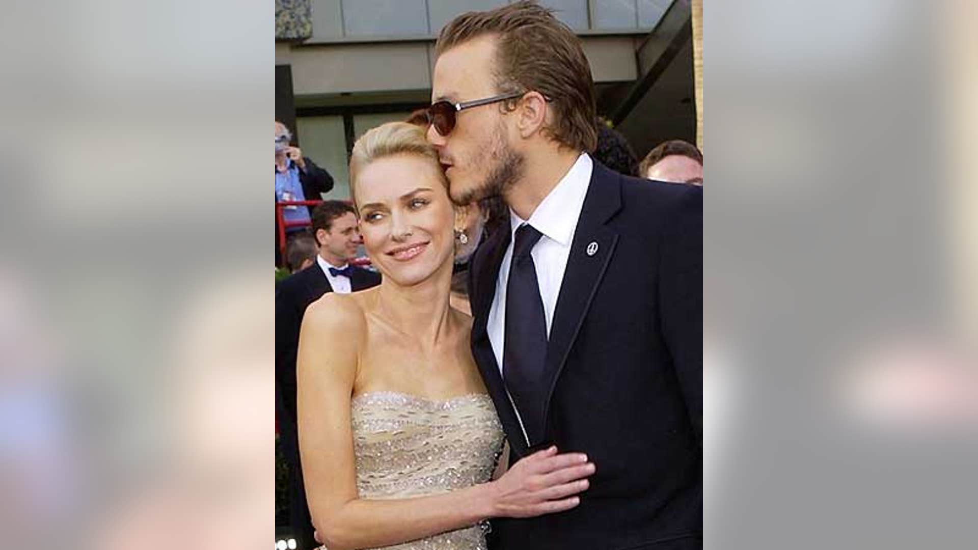 Heath Ledger and Naomi Watts