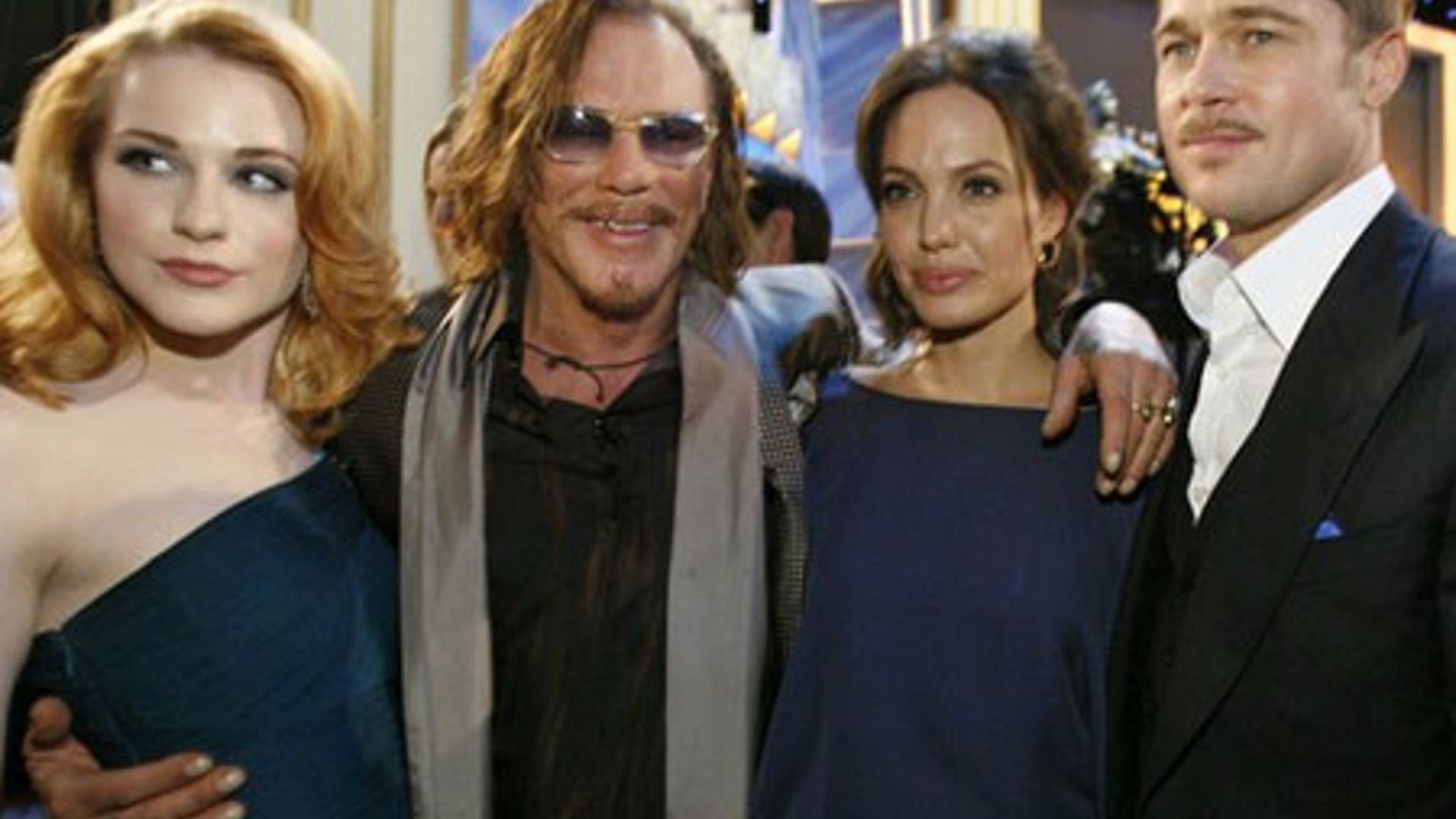 Evan Rachel Wood and Mickey Rourke