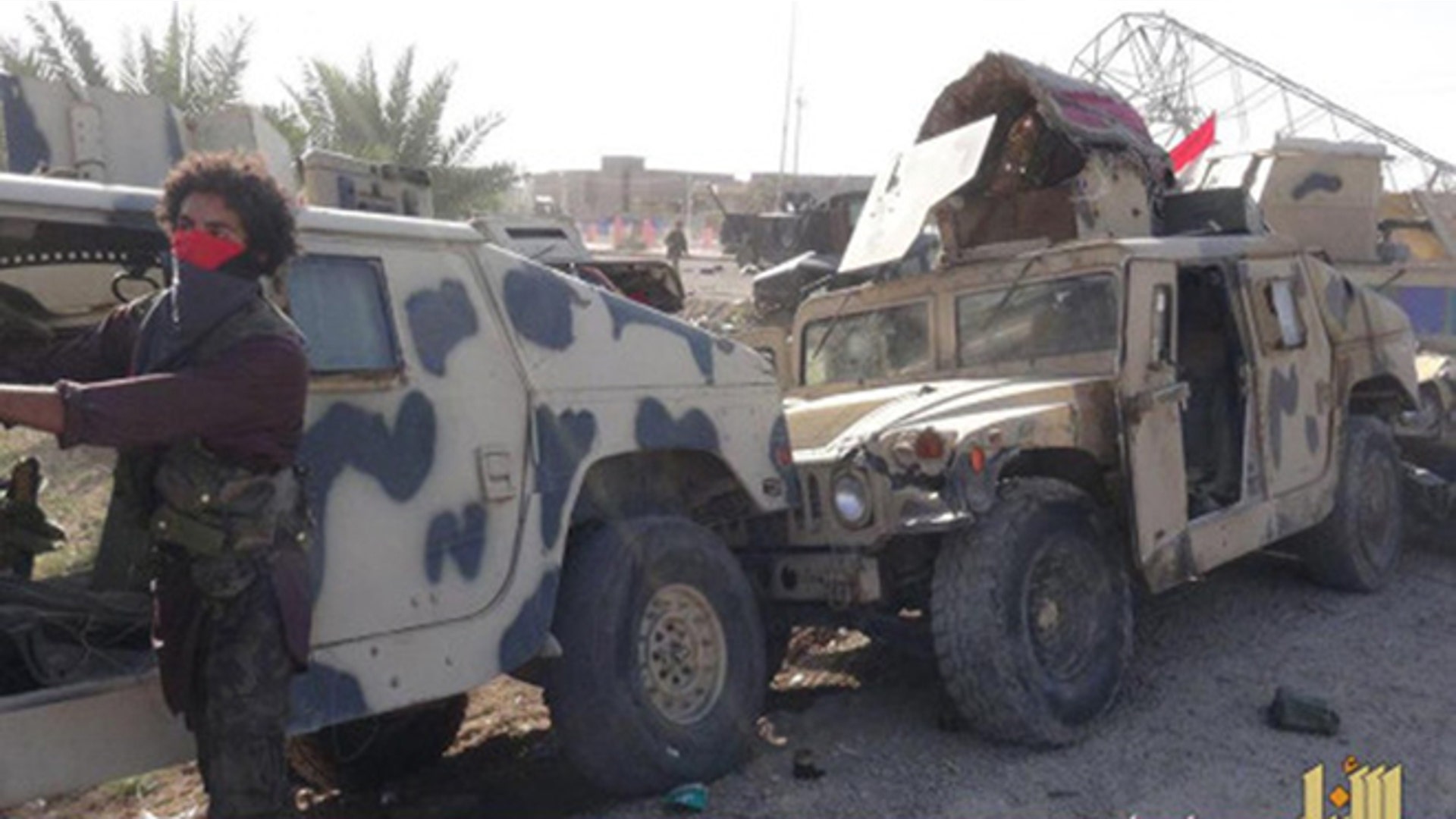 Photos of Iraqi Military gear claimed by ISIS in Ramadi