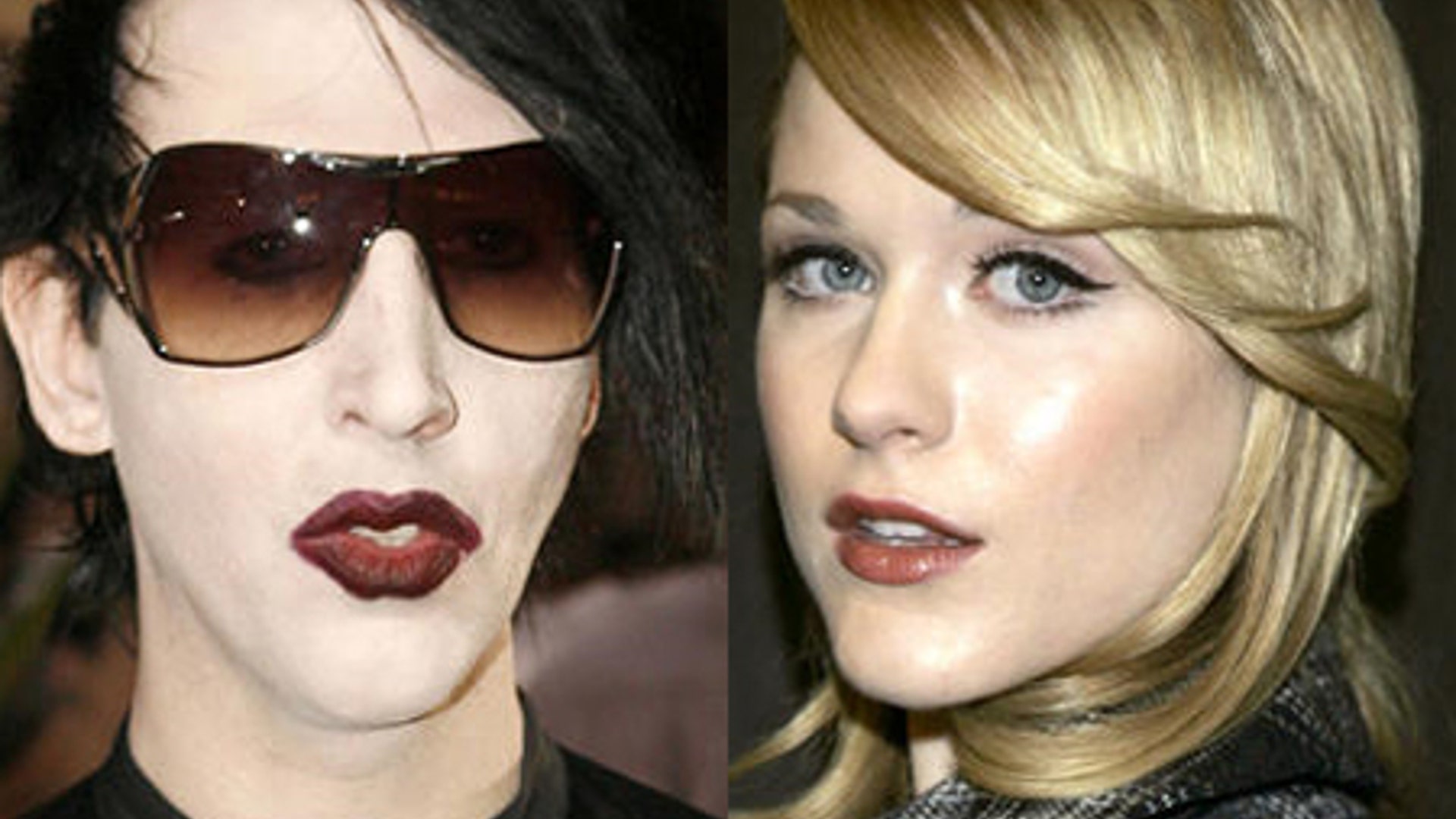 Marilyn Manson was known for his shocking antics. Evan Rachel Wood was not, which is why everyone was shocked when the two began dating. She has also been linked to Mickey Rourke. 