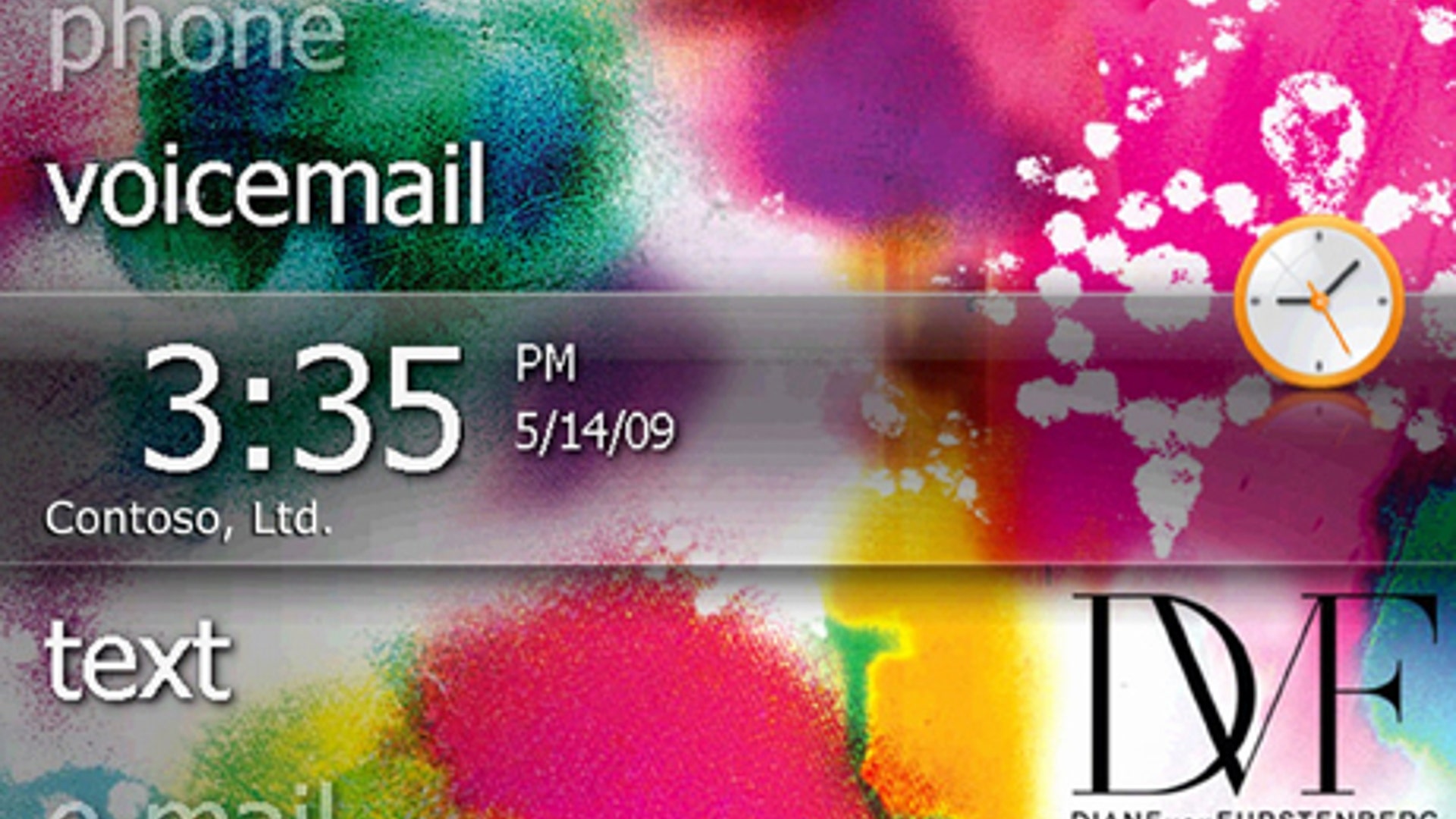 Diane von Furstenberg Designer Theme: Today Screen, Landscape