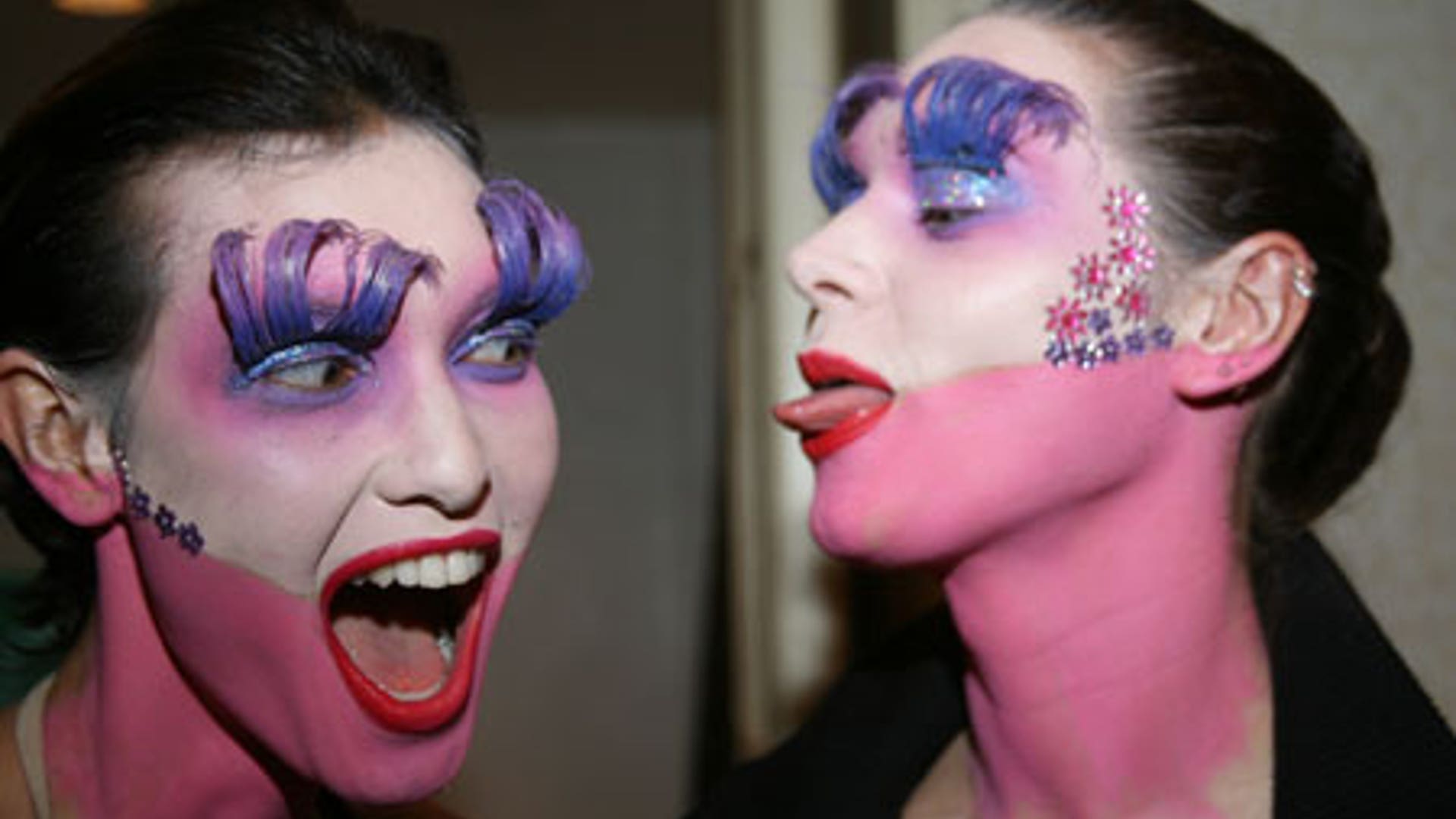 Backstage at Fashion Week