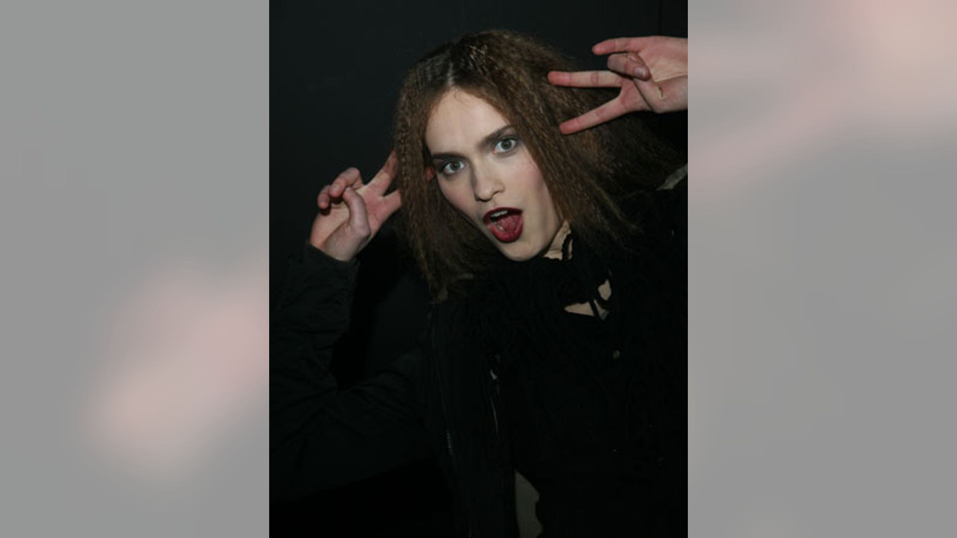 Backstage at Fashion Week