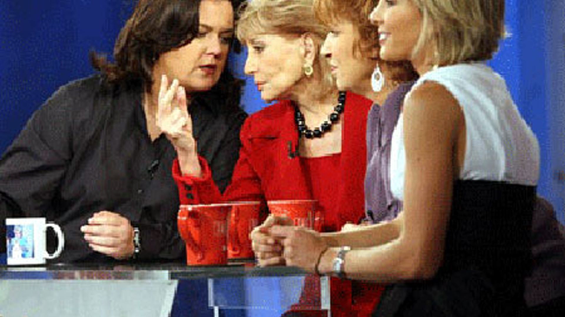 Rosie O'Donnell and Elizabeth Hasselbeck