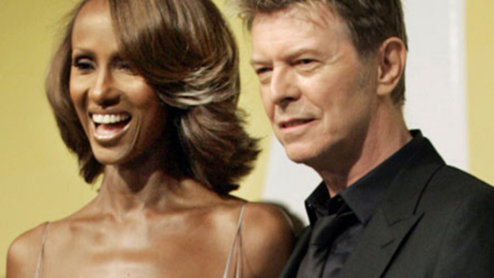 Iman and David Bowie