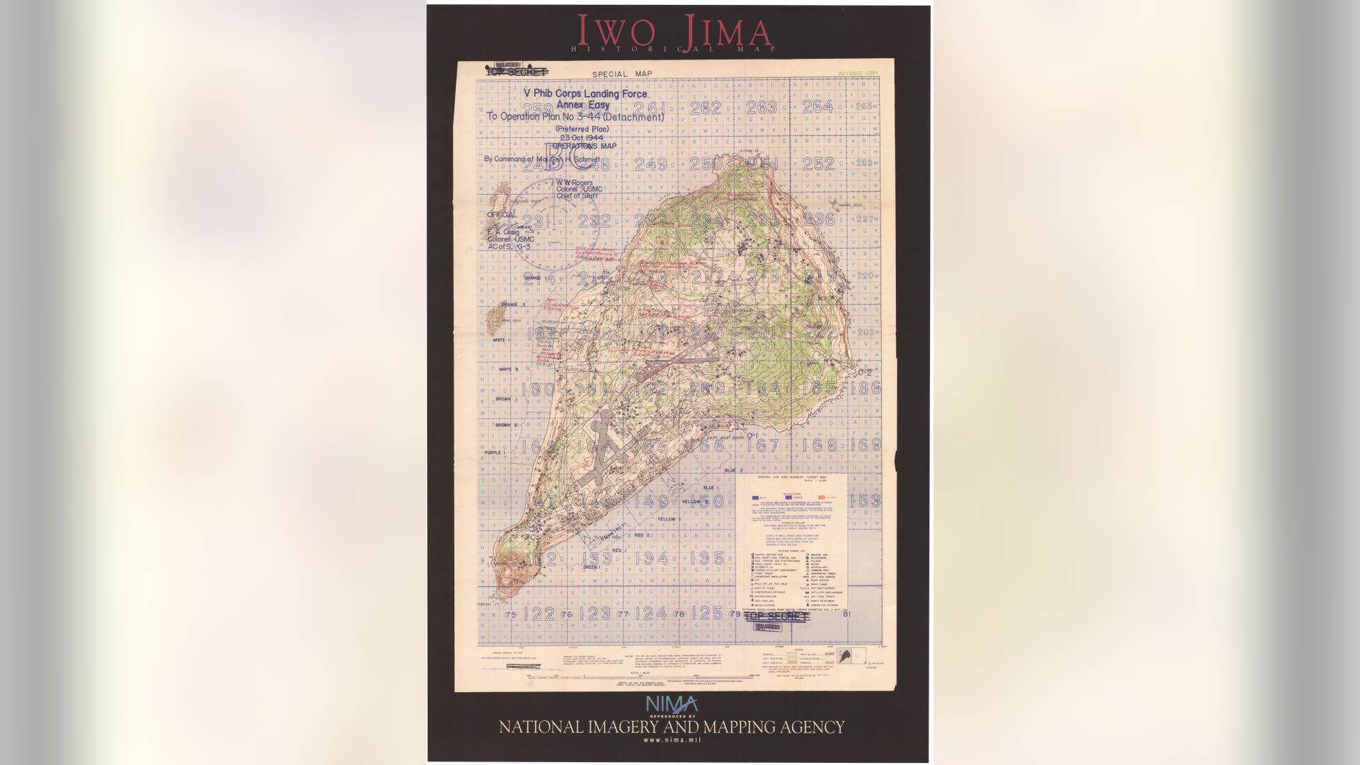 Iwo Jima Map