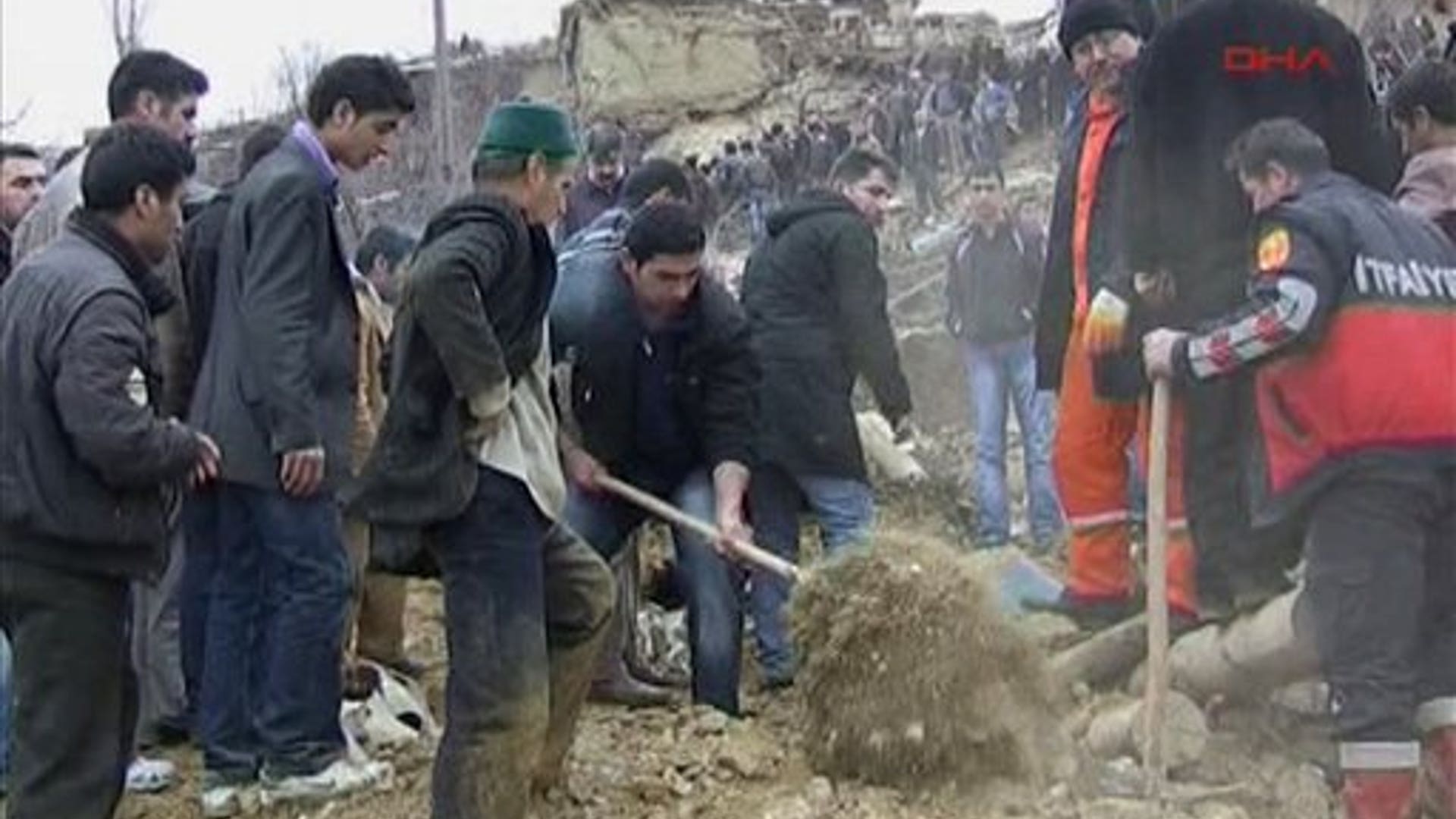 Locals Clear the Rubble