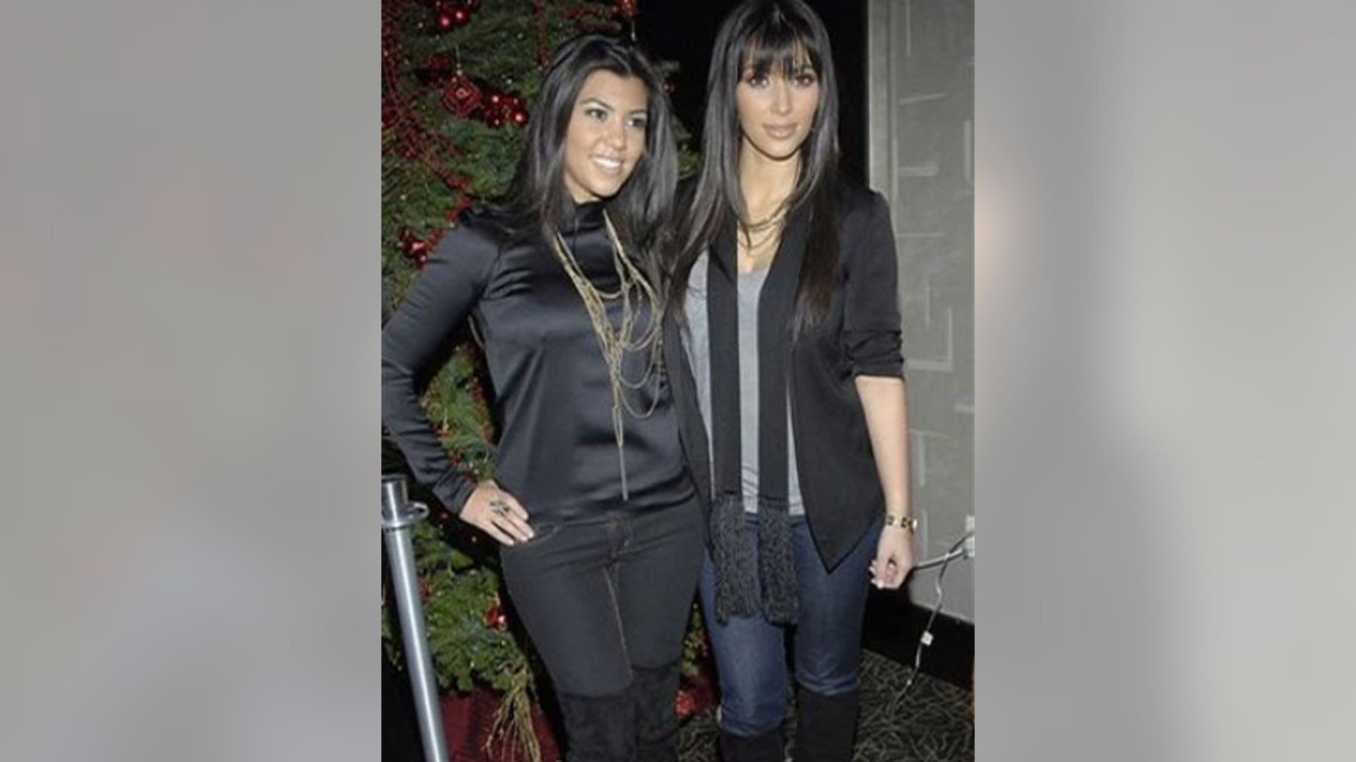 Kourtney and Kim Kardashian