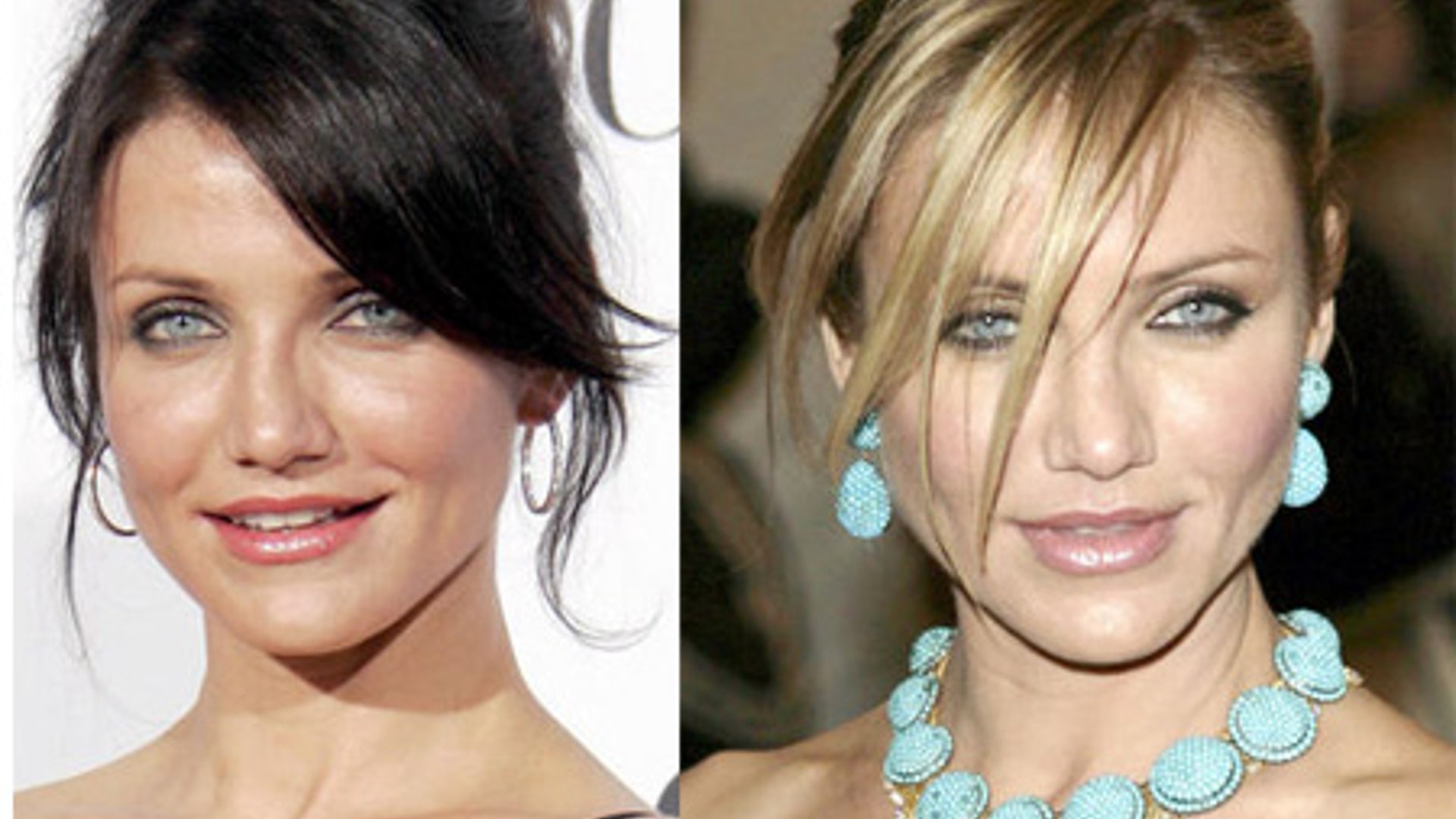 While dark hair made her eyes ridiculously striking, Cameron Diaz will always be the eternal blonde, California gal and any other shade is just...wrong.