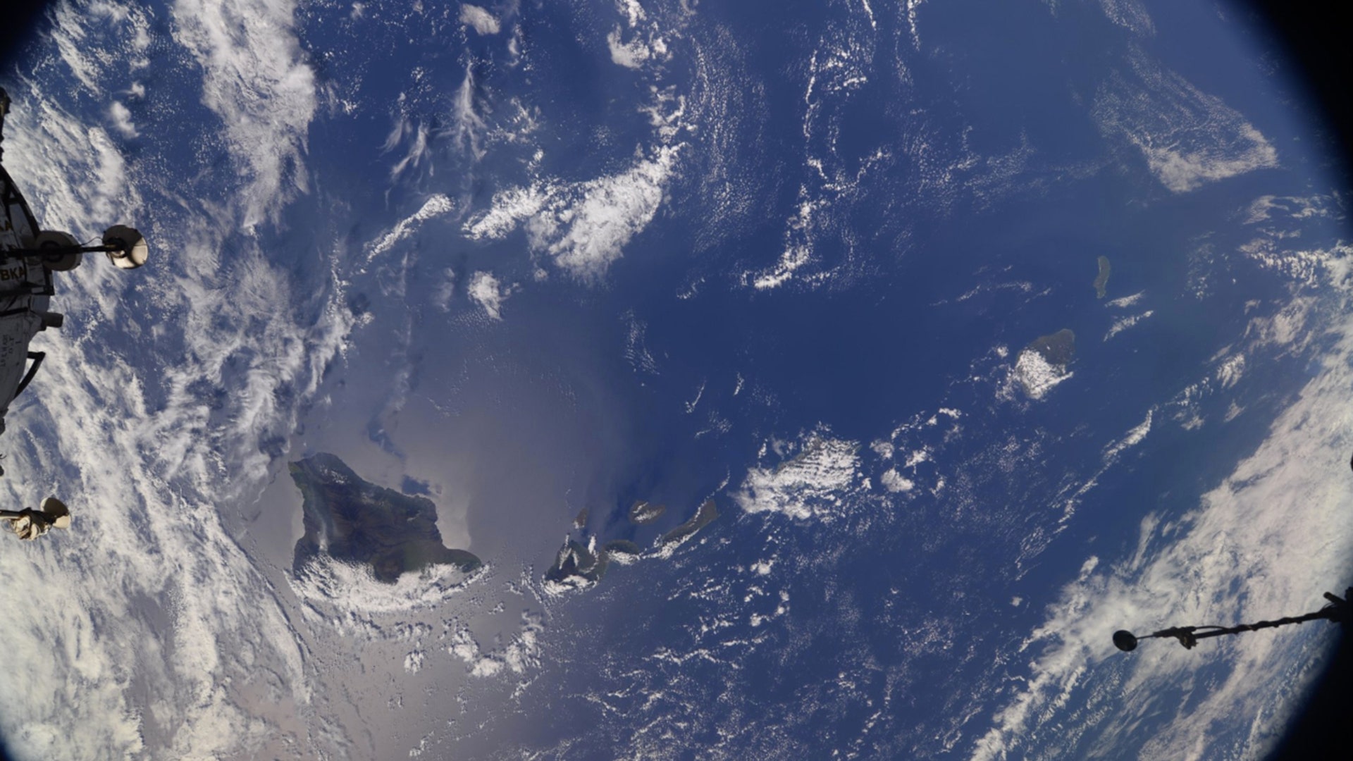 Hawaii's Kilauea volcano seen from the International Space Station on May 13, 2018