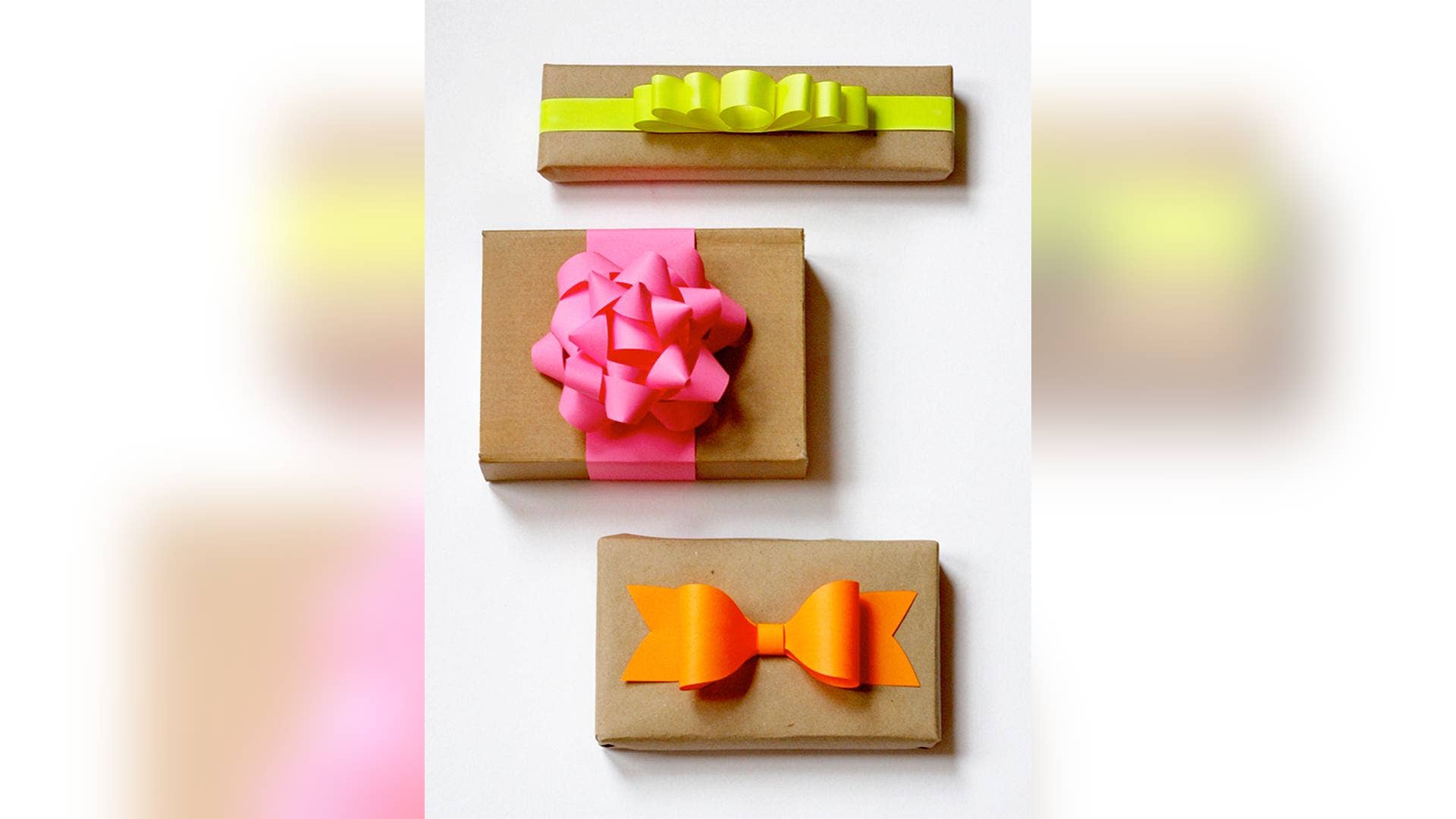 Neon Bow Gift Wrap