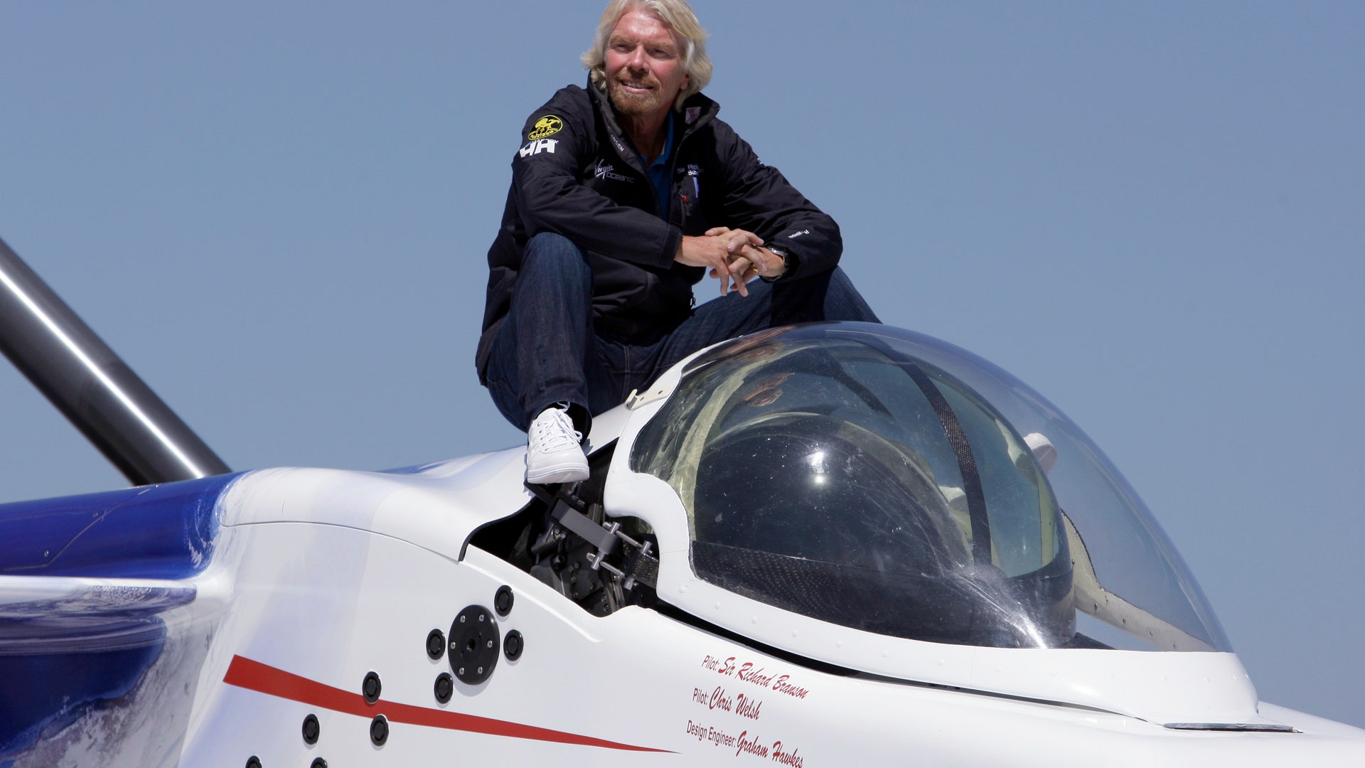 Richard Branson aboard the Virgin Oceanic Expeditions deep sea submarine