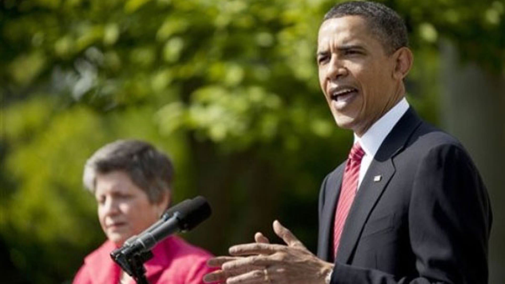 Obama Addresses the Crowd