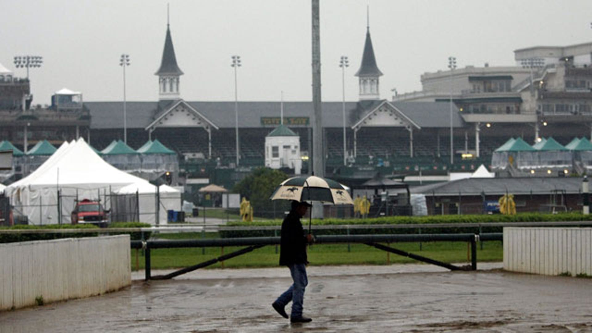 Rainy Start to 2010 Kentucky Derby 