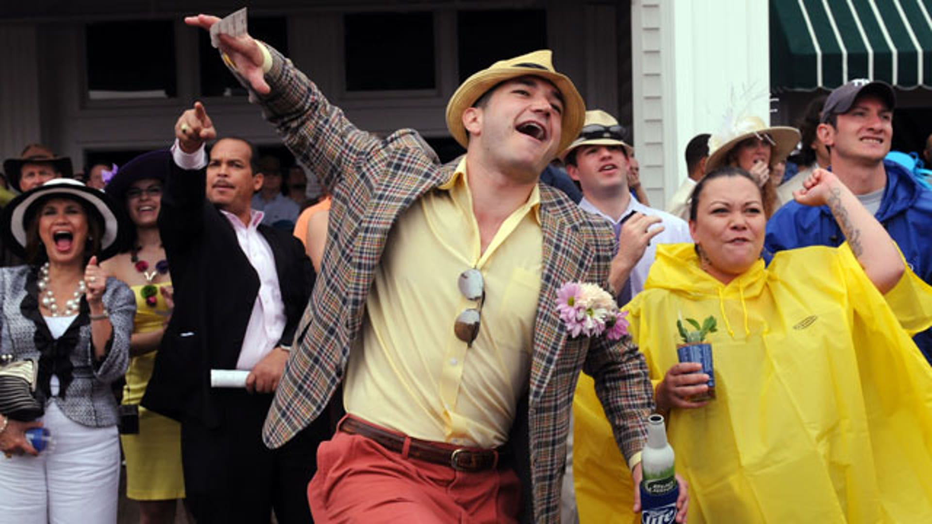 Cheers at the 2010 Kentucky Derby