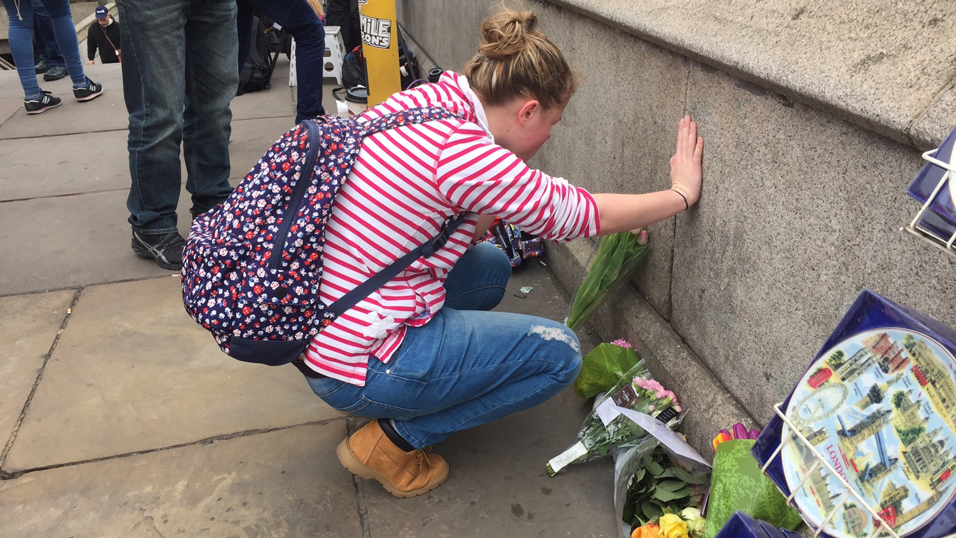 Floral tributes for the victims