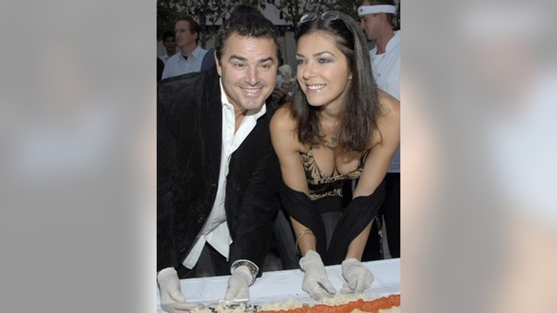 Adrianne Curry and Christopher Knight