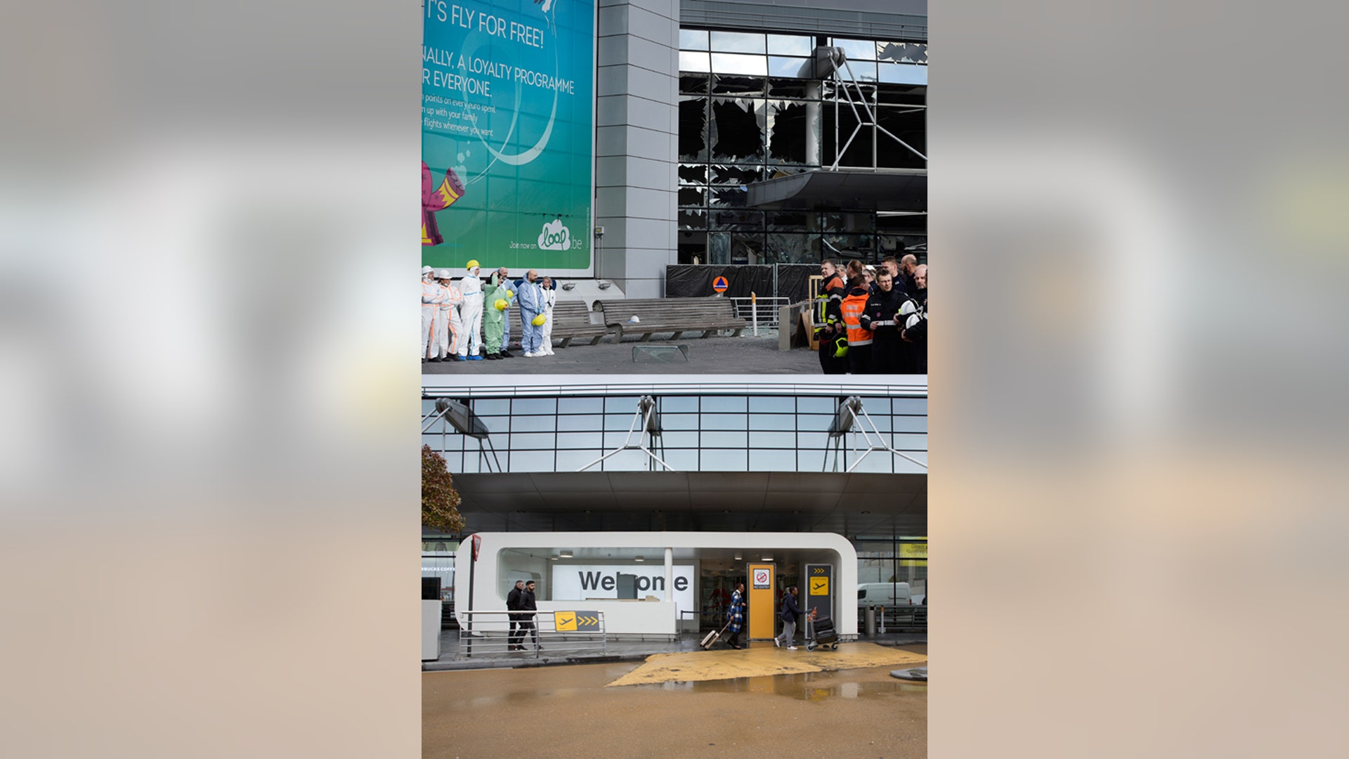 Zaventem Airport: Before and after the attack 
