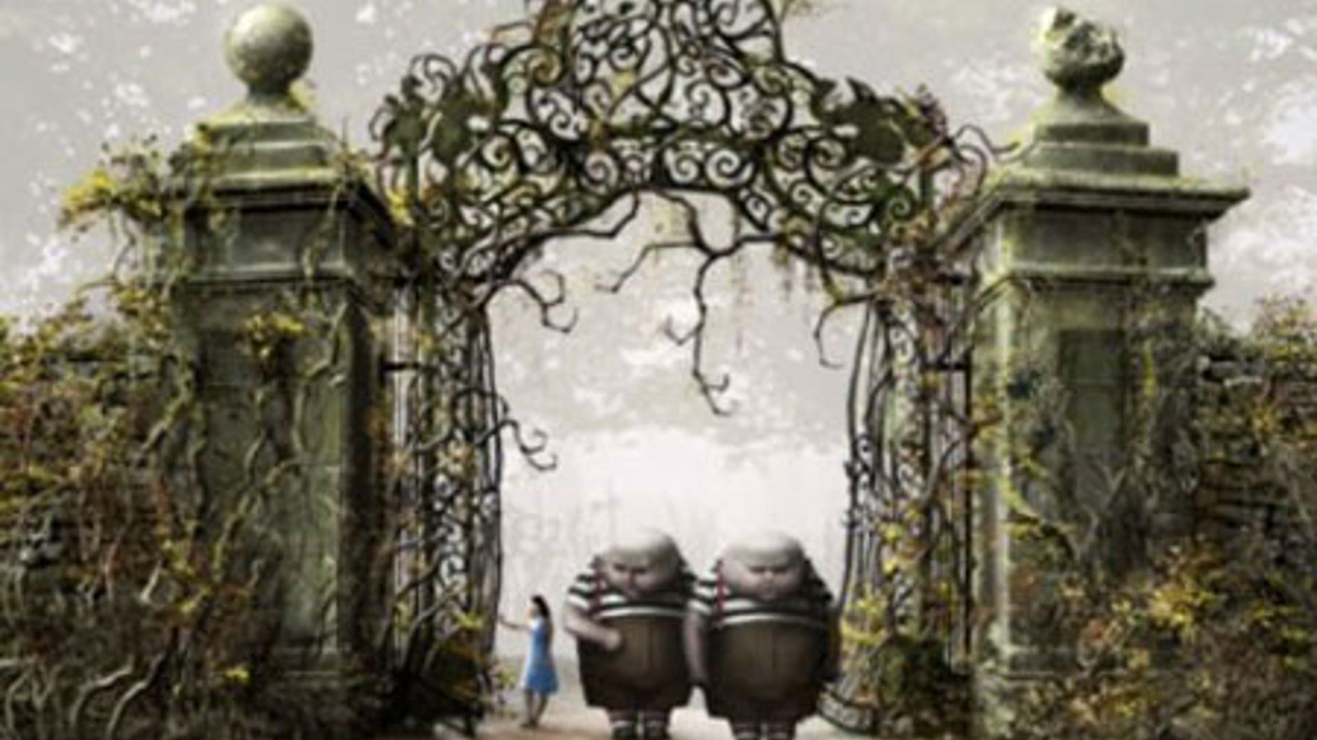 Alice with Tweedledee and Tweedledum