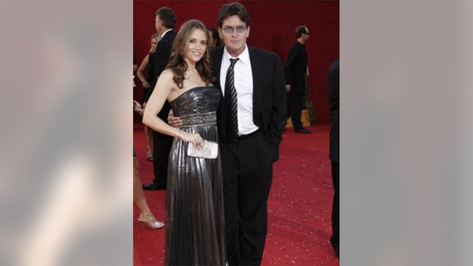 Charlie Sheen and Brooke Mueller