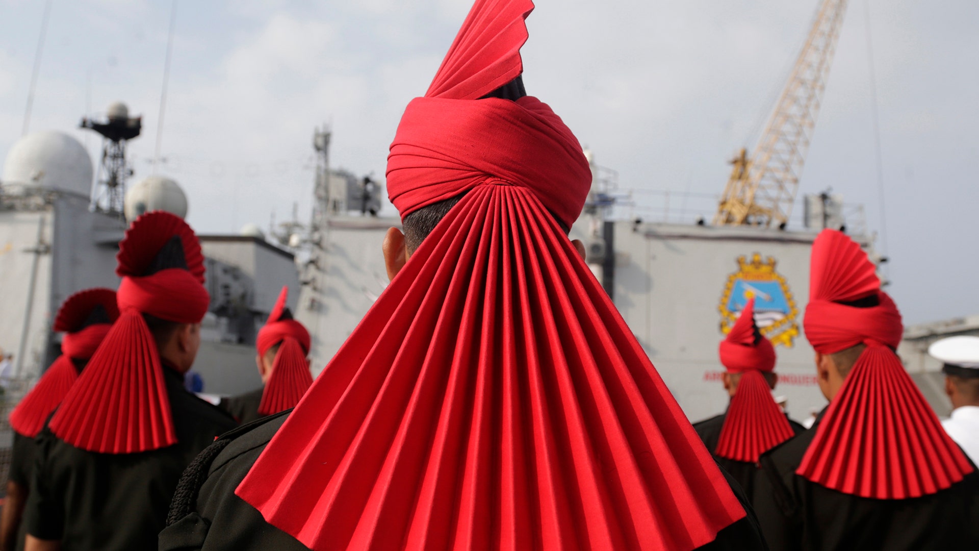 Soldiers of Indian army's Jammu and Kashmir Light Infantry Regiment during a ceremony in Mumbai, India, September 24, 2018