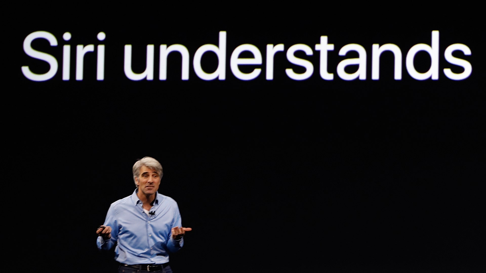 Craig Federighi, Senior Vice President Software Engineering speaks about Siri