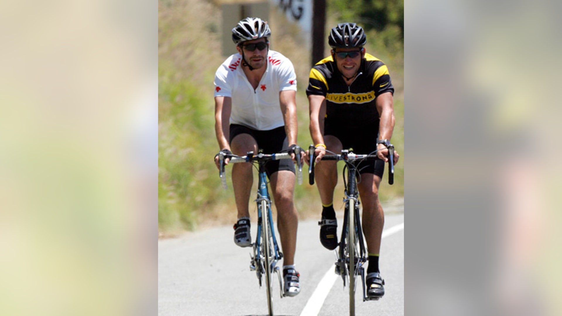 Lance Armstrong and Jake Gyllenhaal