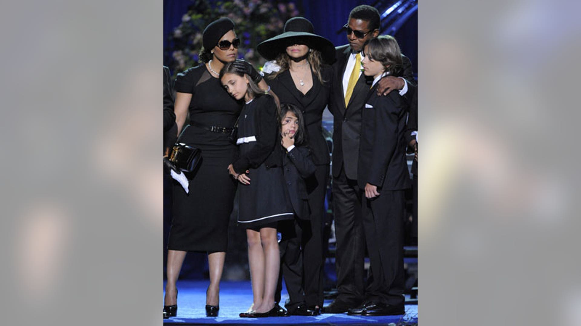 Janet, Latoya, Jermaine, Paris, Blanket and Prince Jackson