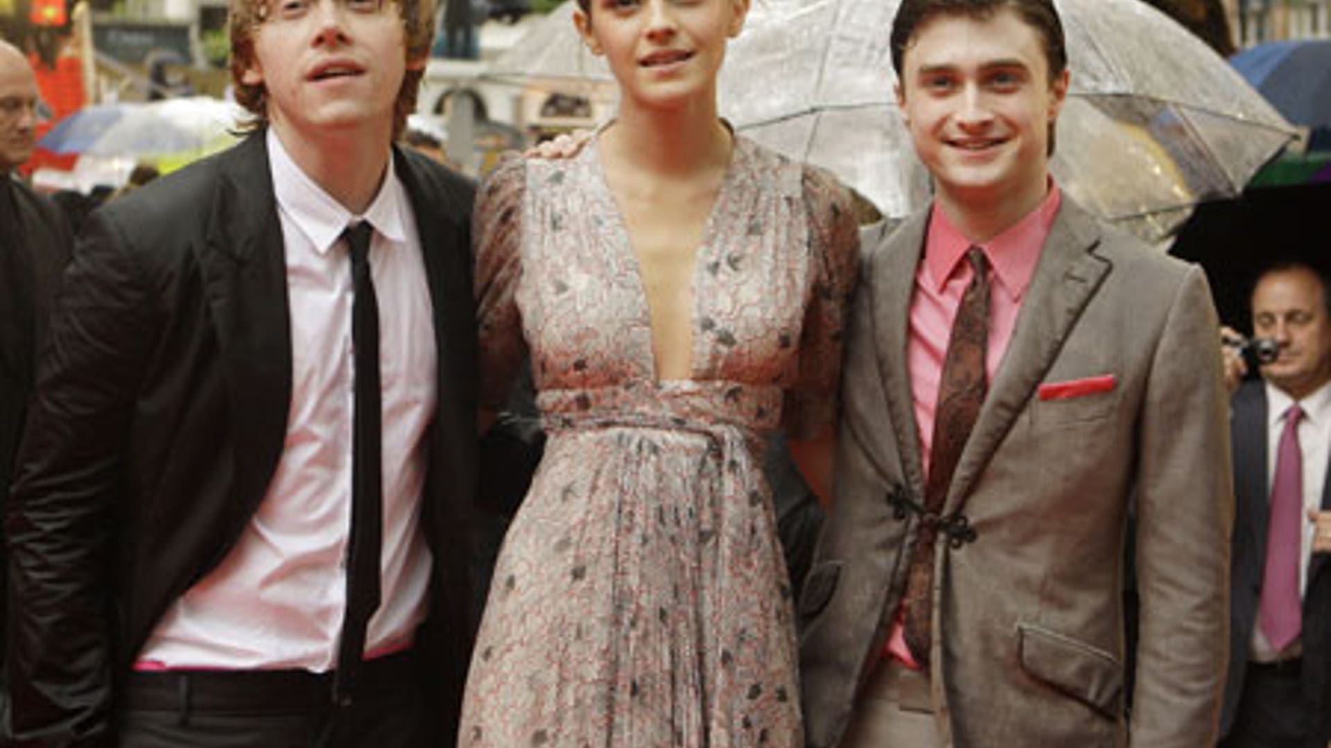 Emma Watson, Rupert Grint and Daniel Radcliffe
