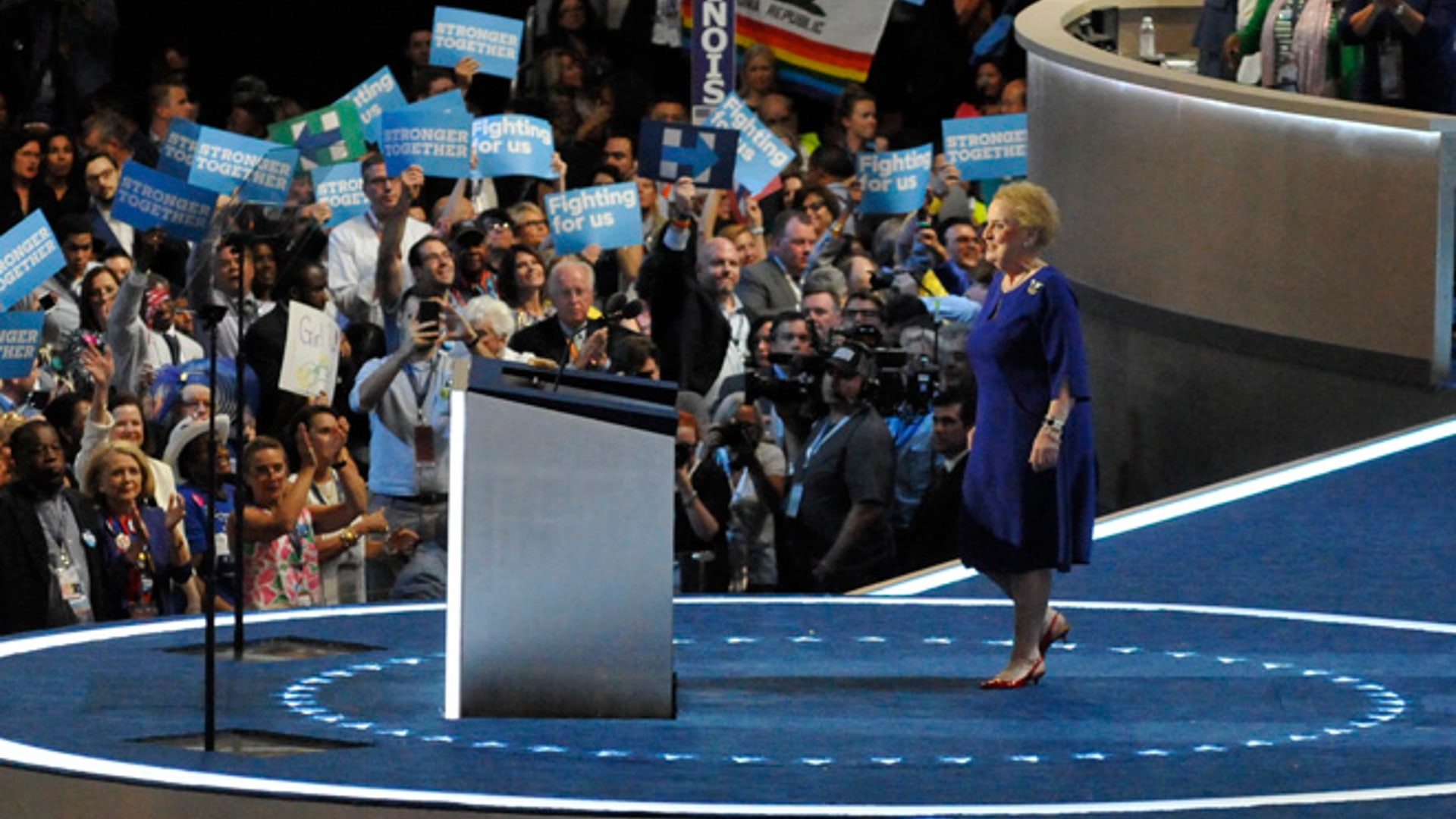 Albright speaks at DNC