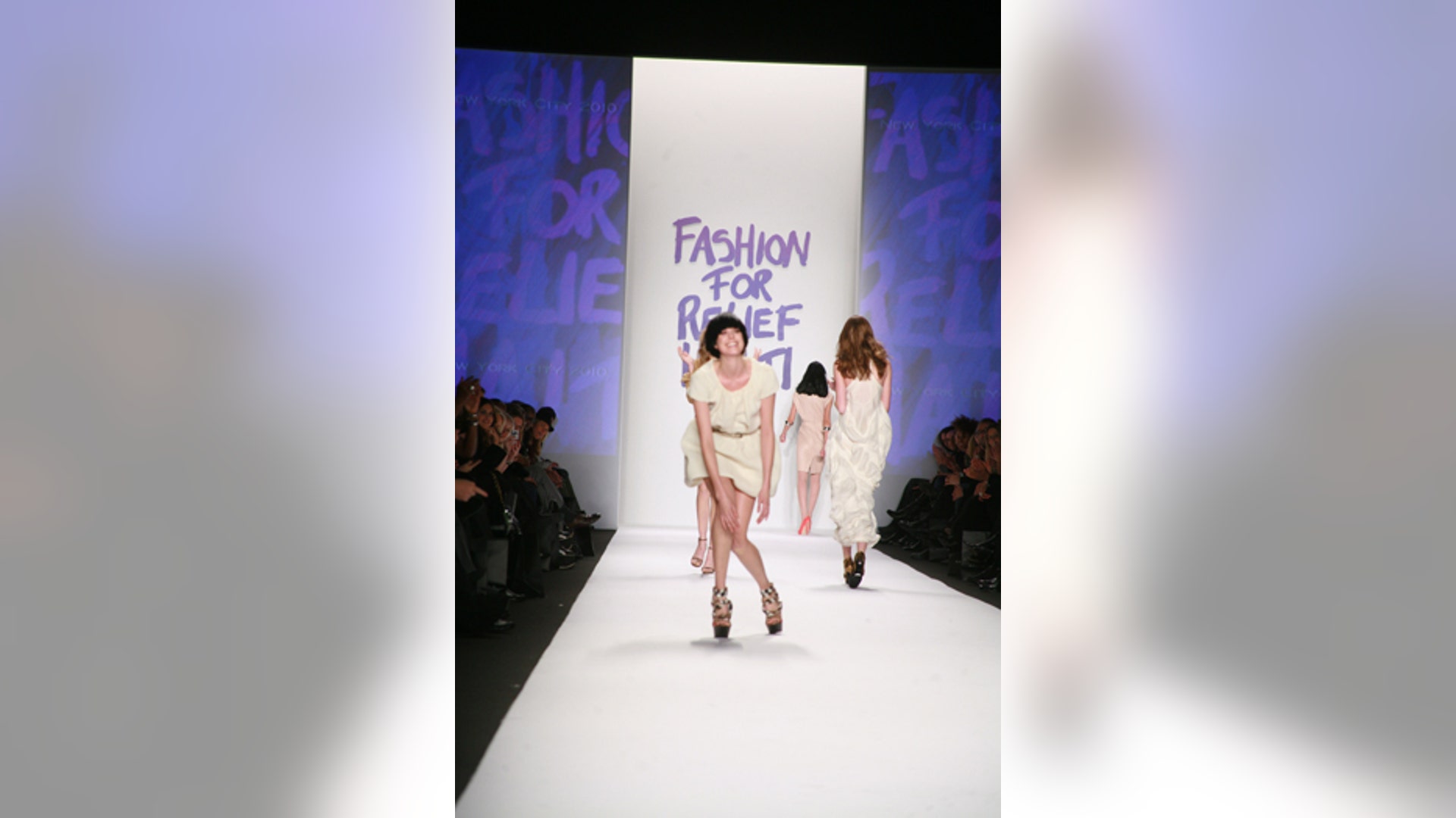 Model Takes Nasty Spill on Runway