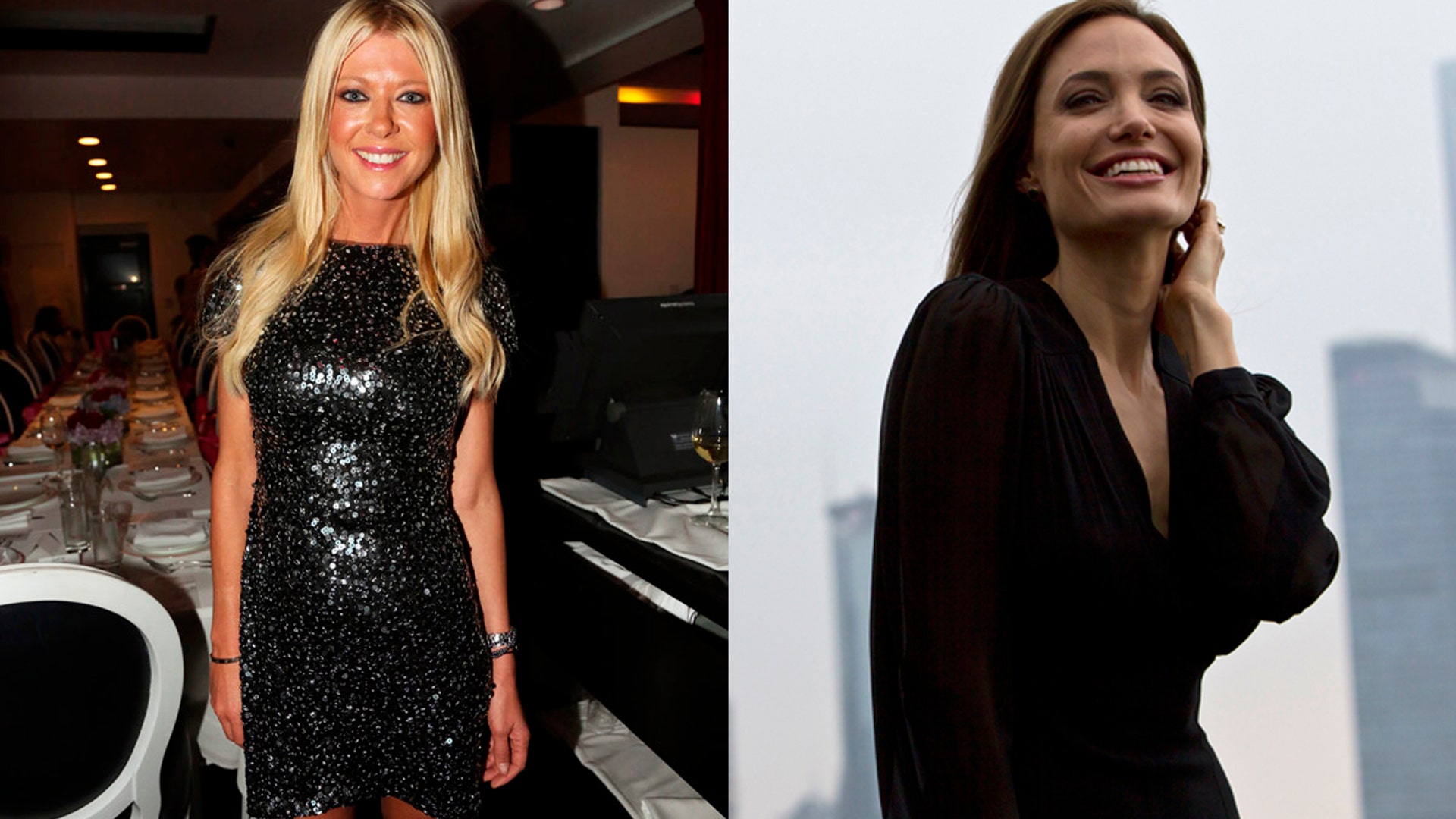 Tara Reid and Angelina Jolie