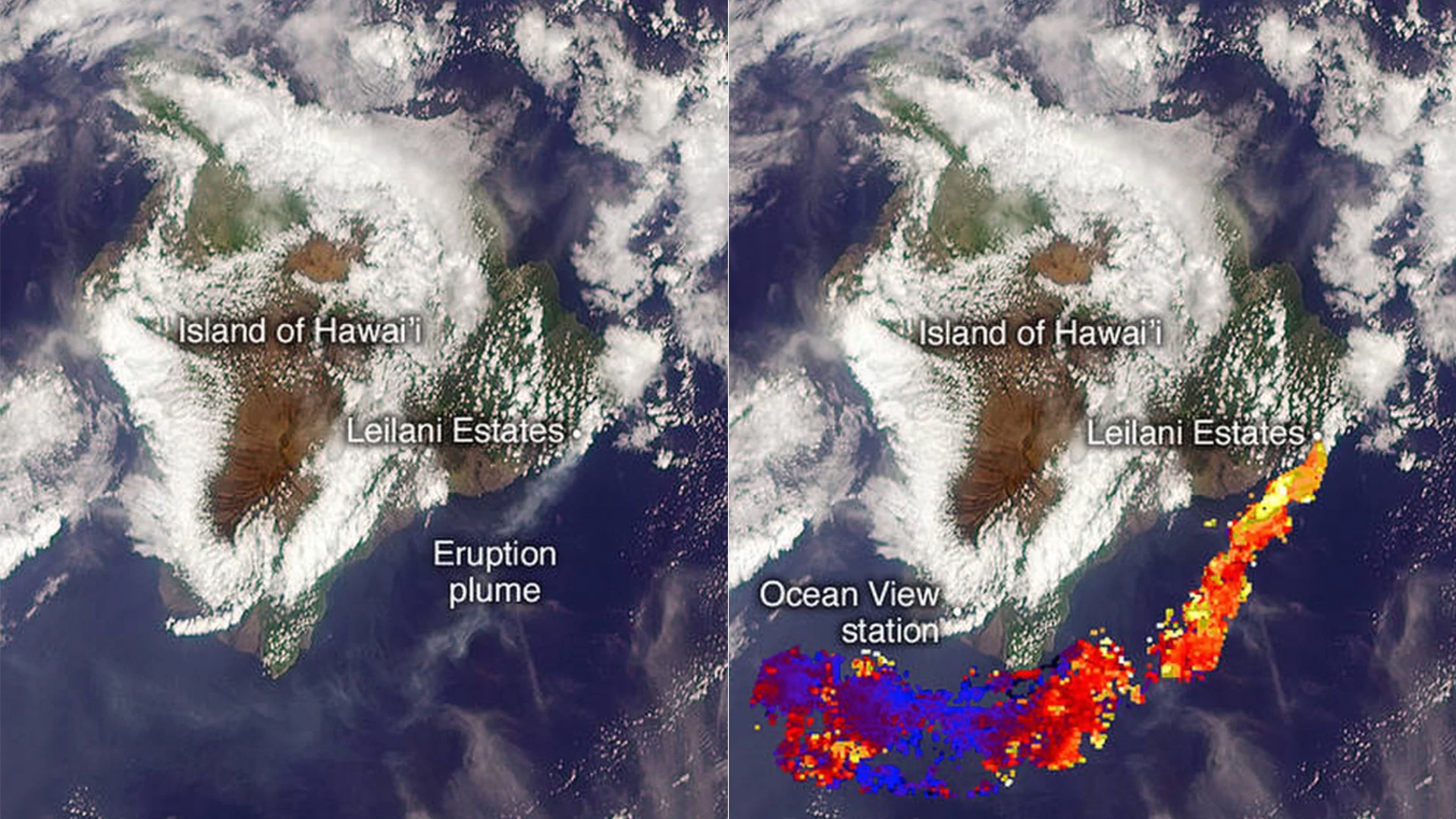 Hawaii's Kilauea volcano seen on May 6, 2018