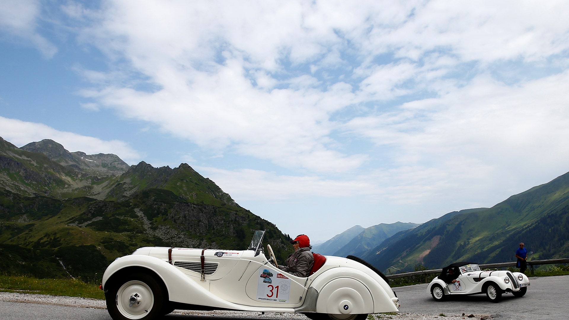 Spectacular mountain views on  the road to Soelkpass, Austria