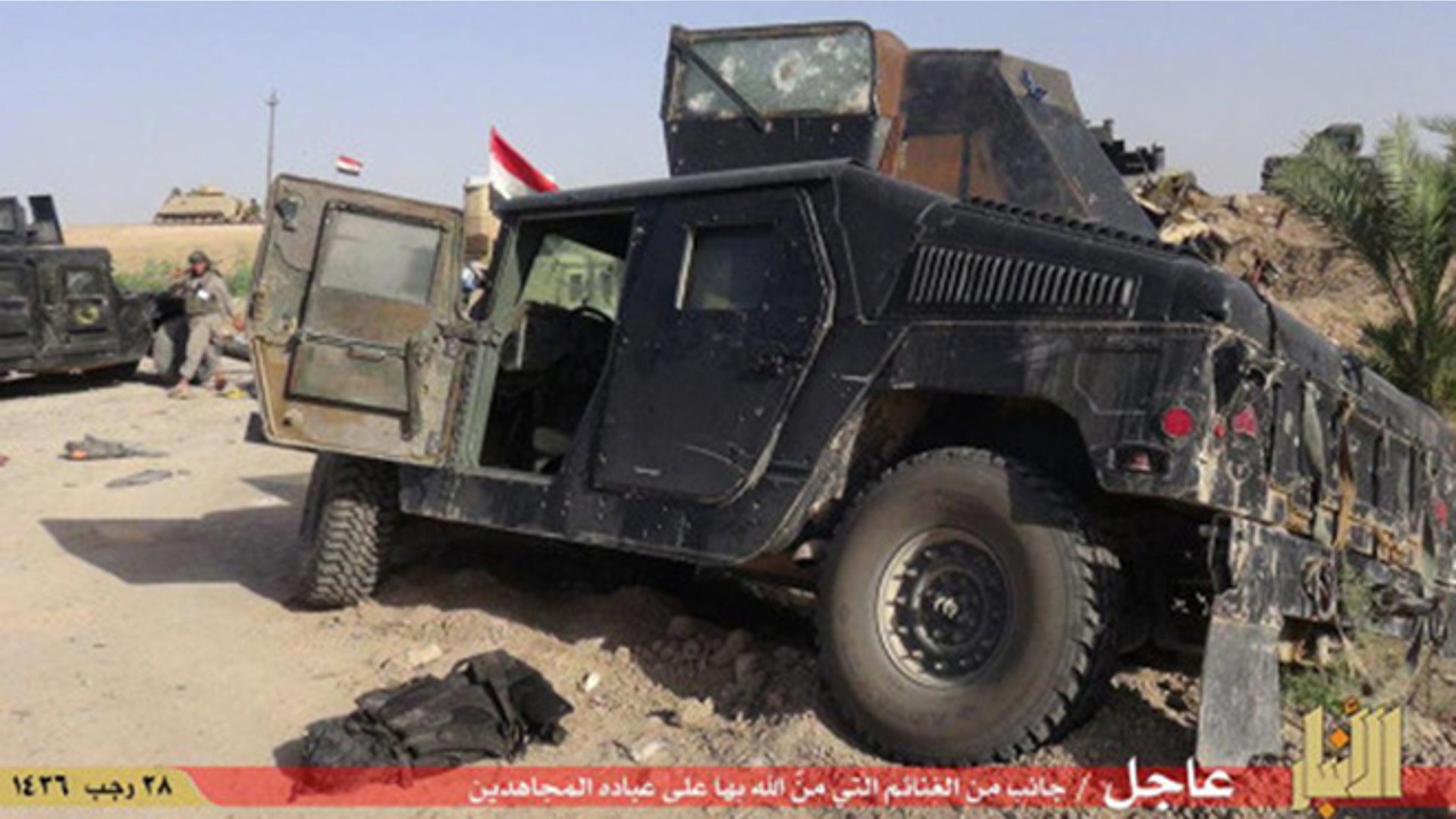 Photos of Iraqi Military gear claimed by ISIS in Ramadi