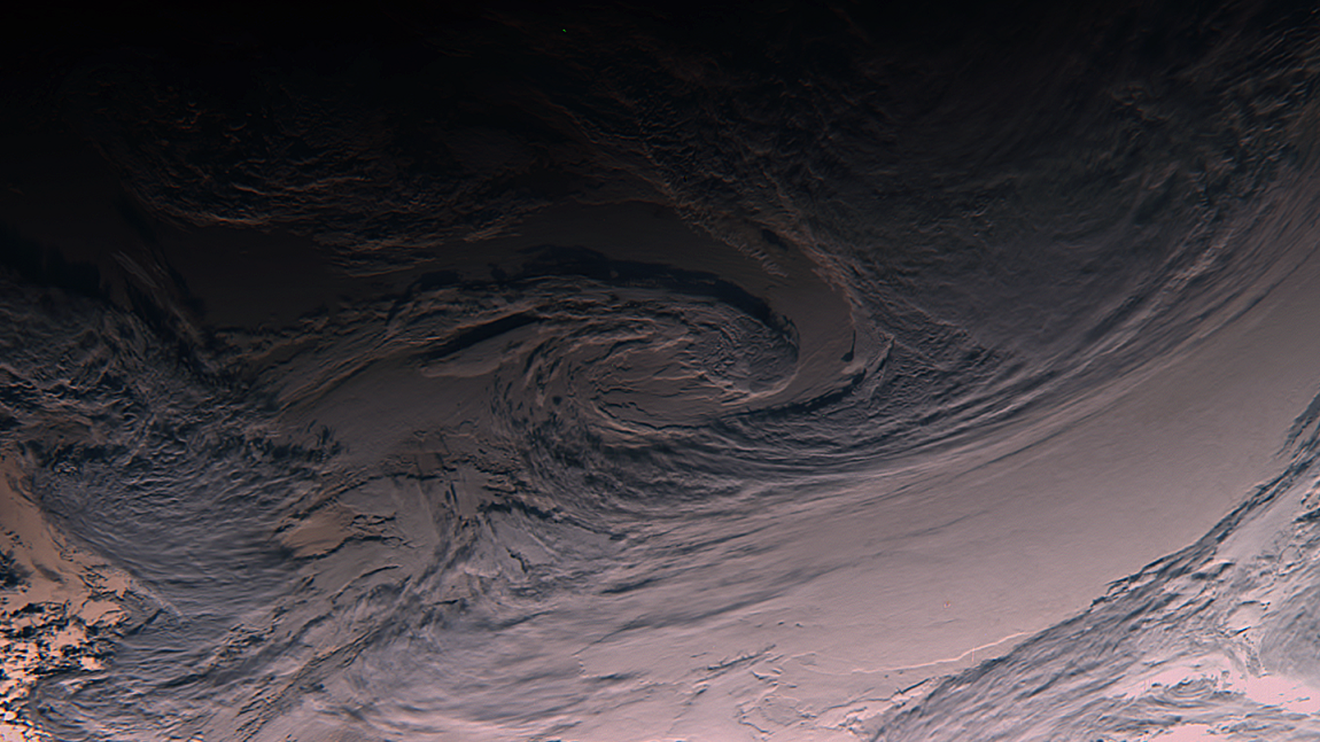 Clouds over the South Pacific