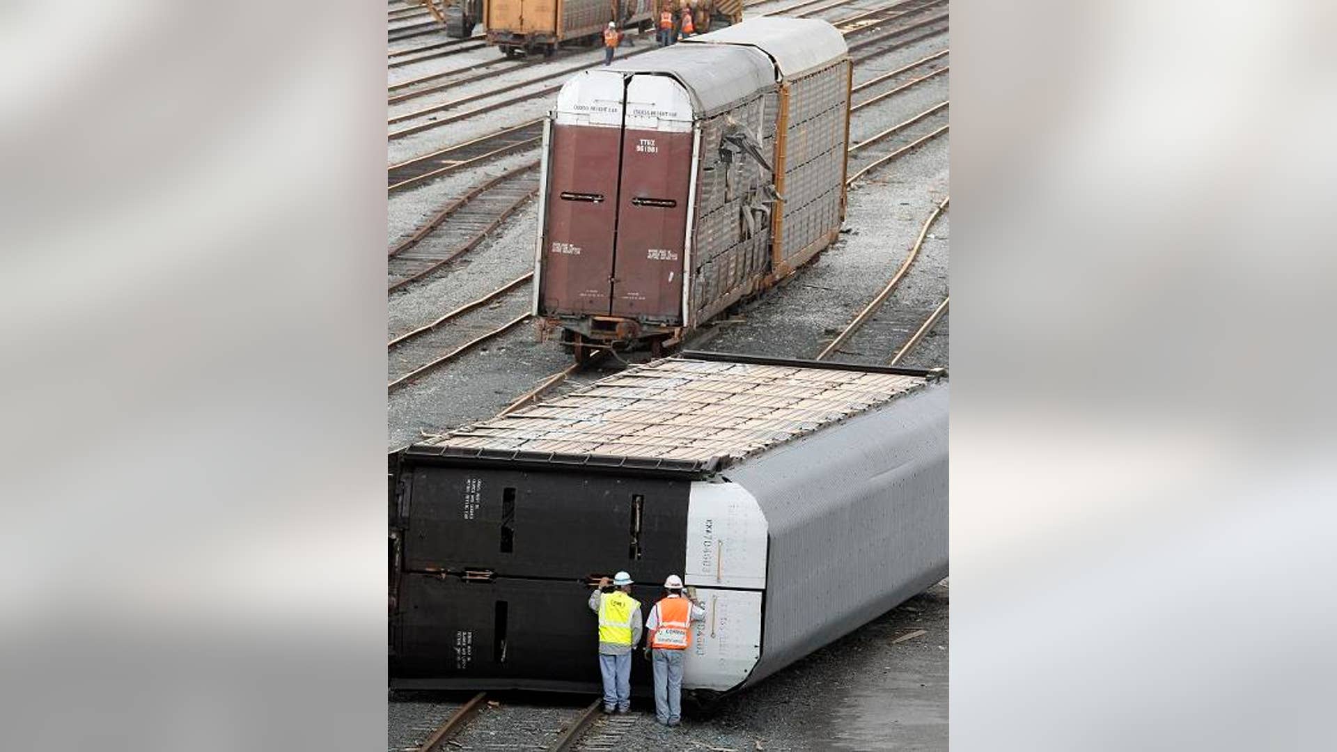 Overturned Car Hauler