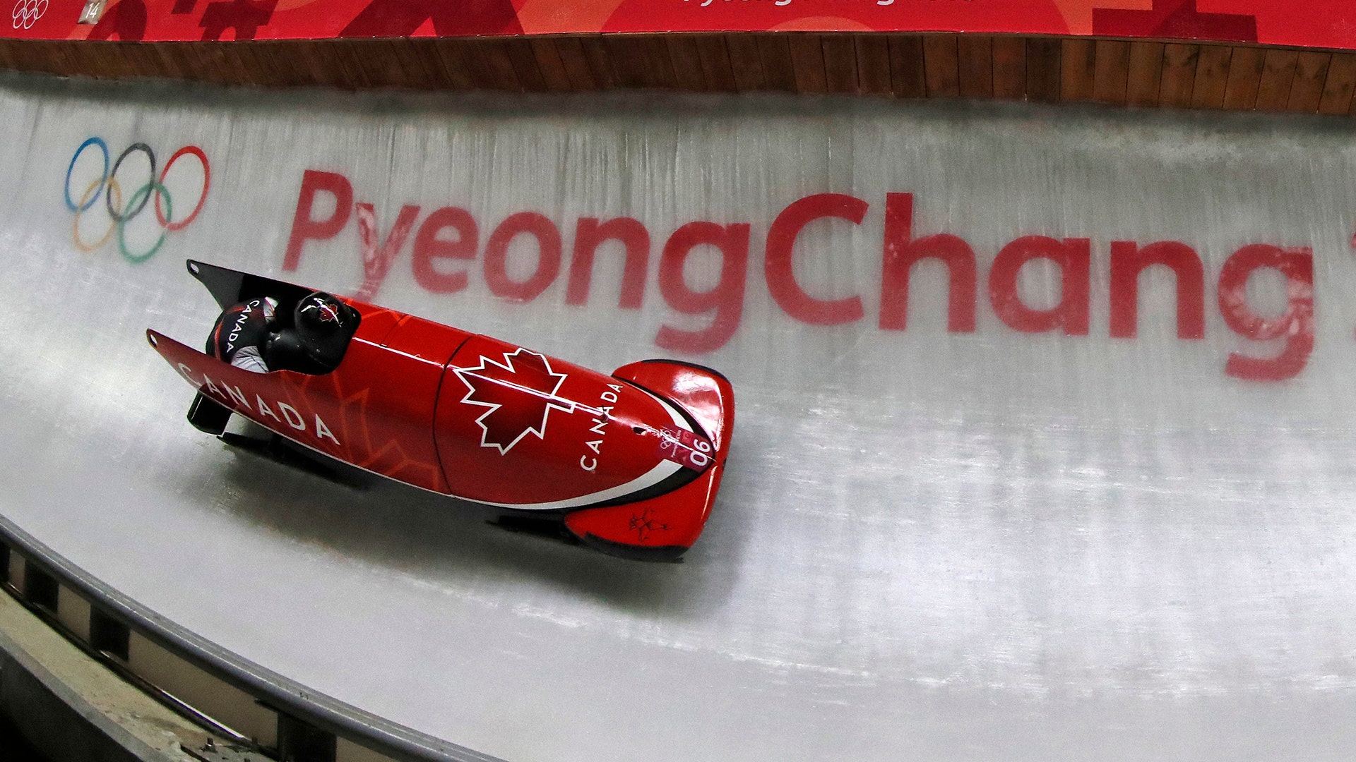 Alexander Kopacz and Justin Kripps of Canada win the gold medal in men's 2-man bobsled at the Winter Olympics